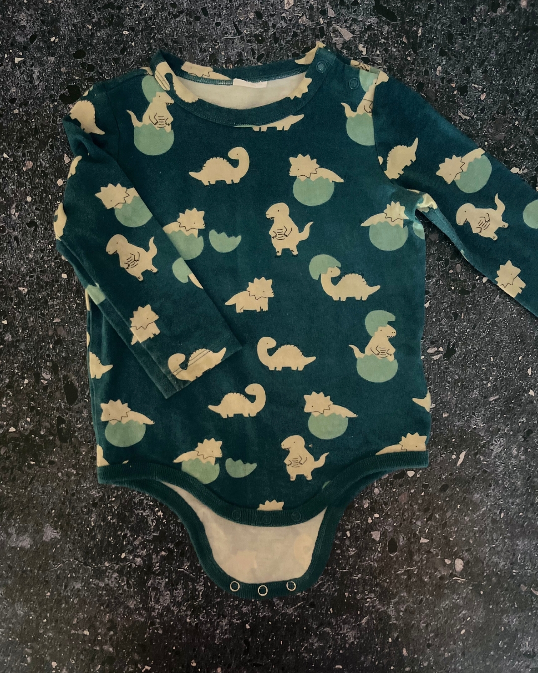 Cotton On blue baby dinosaurs baby grow 3/6M