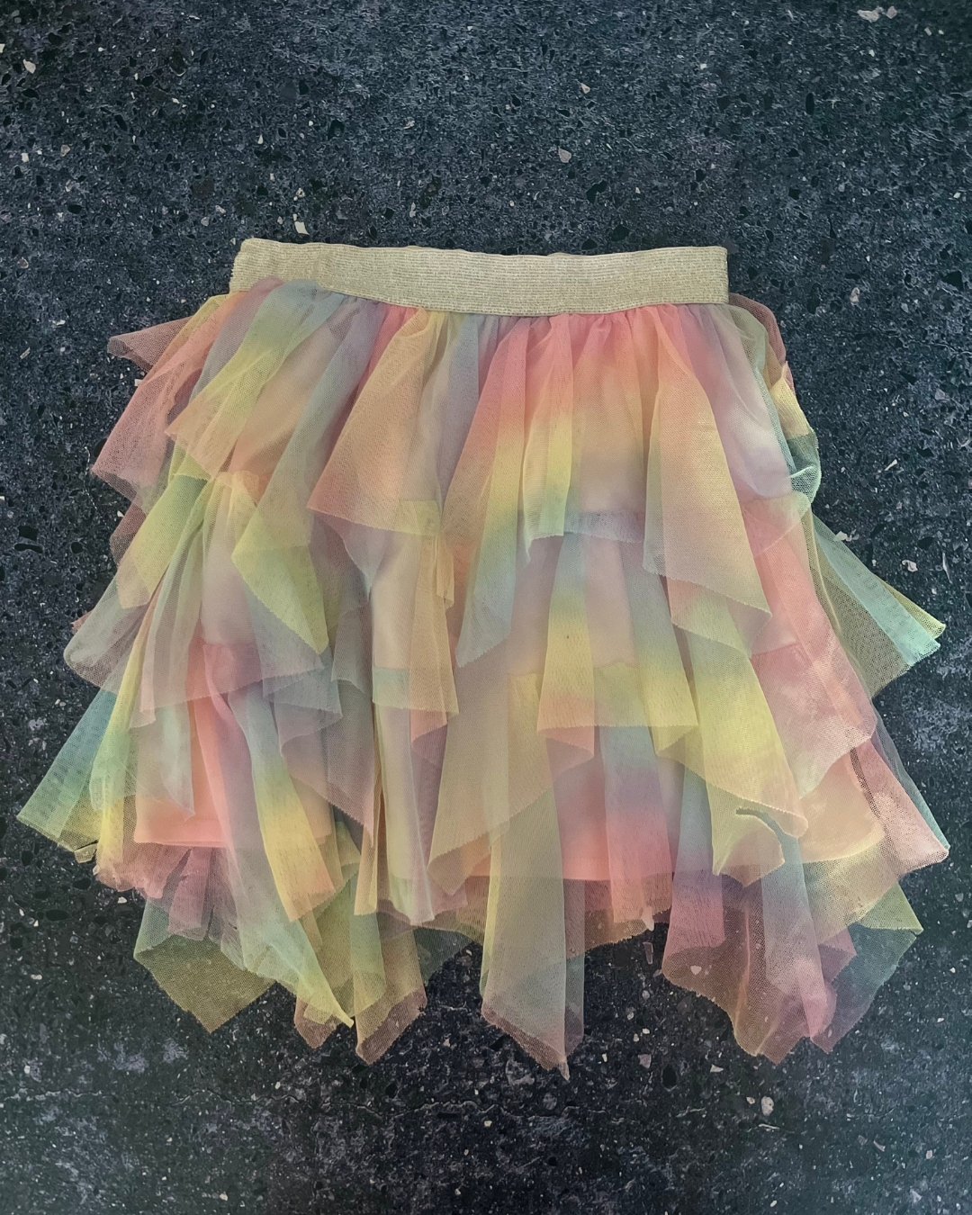 Woolworths rainbow tulle skirt 7Y