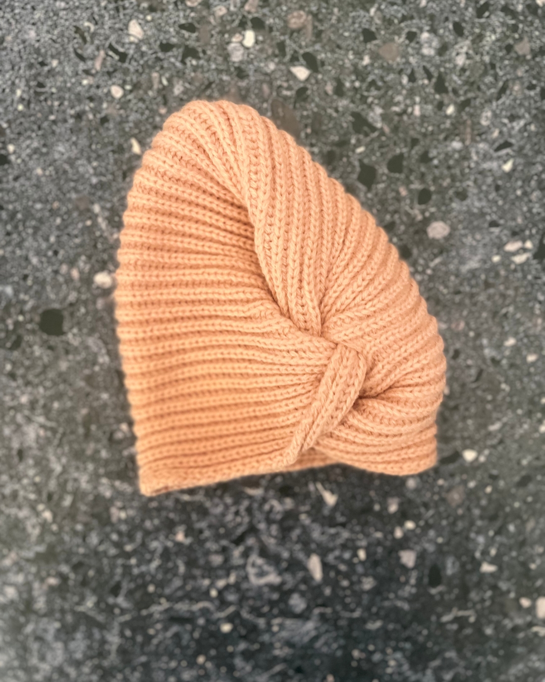 Woolworths pink knitted beanie 6/12M