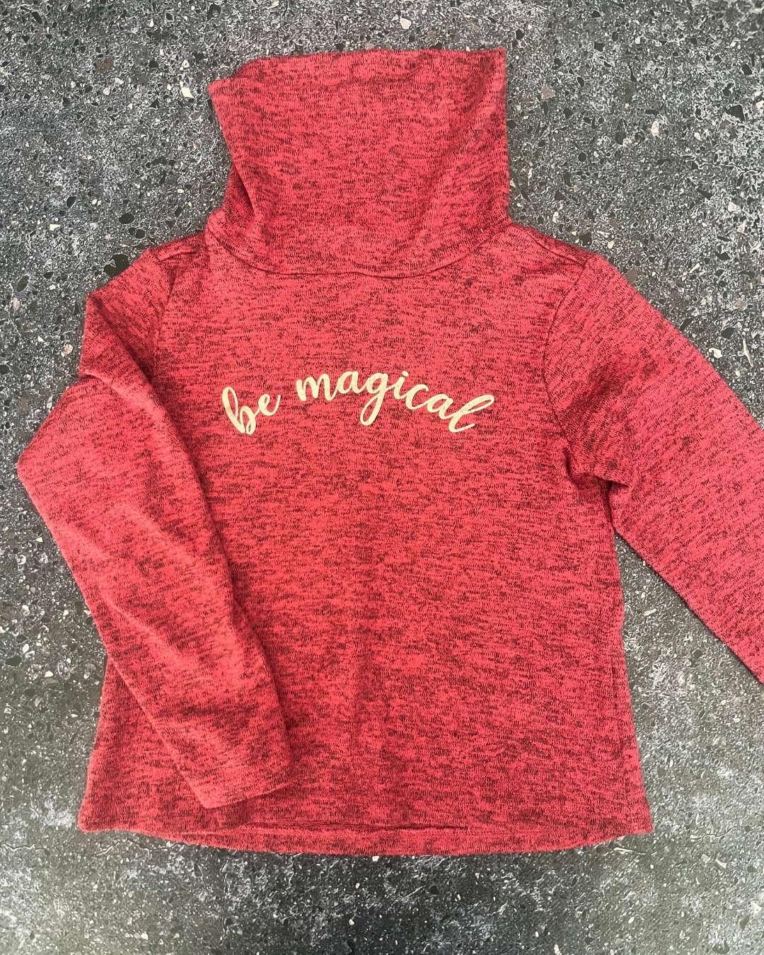 Woolworths pink melange turtleneck 6Y