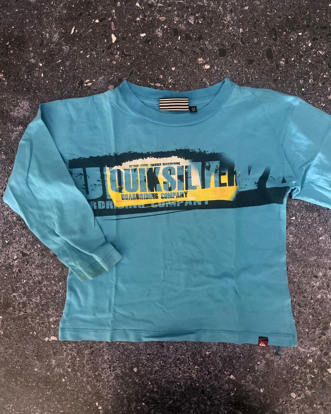 Quicksilver blue long sleeve T-shirt 4/5Y