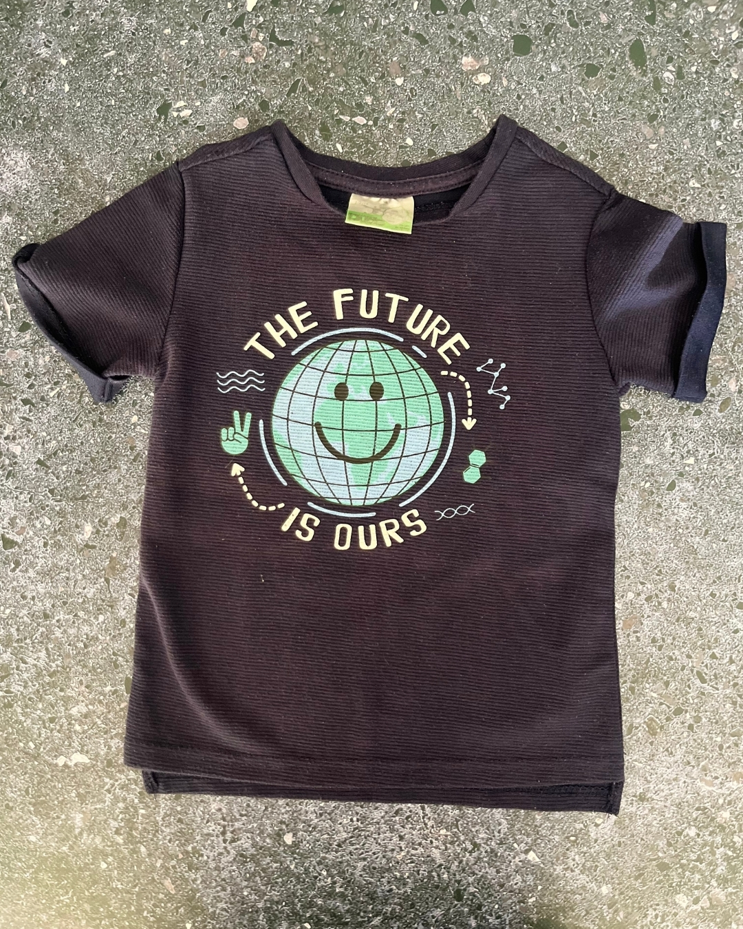 Waga Dude navy The Future is Ours T-shirt 2/3Y