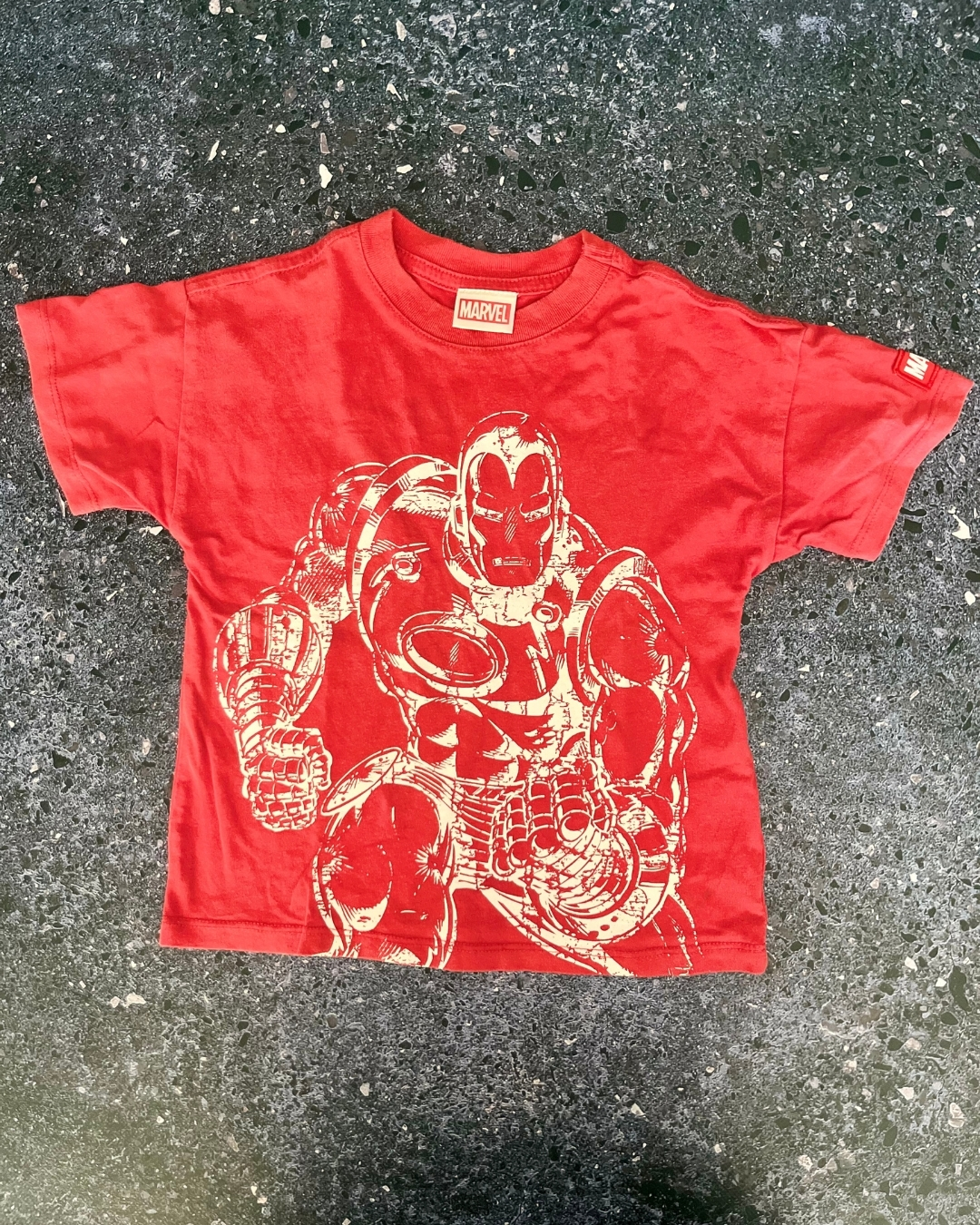 Cotton On red Ironman T-shirt 2Y