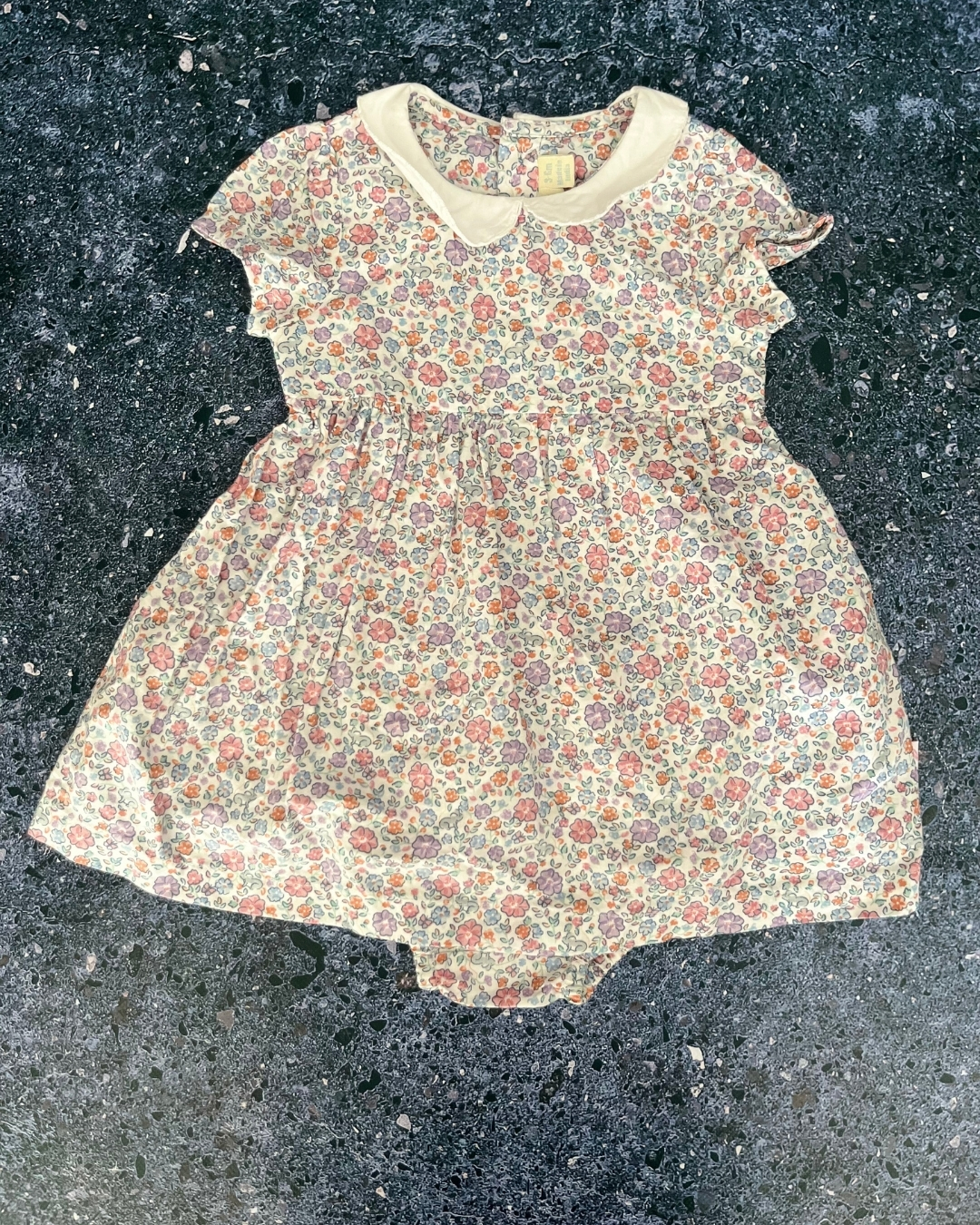 *NEW* Jojo Maman Bebe white floral dress and bloomer 3/6M