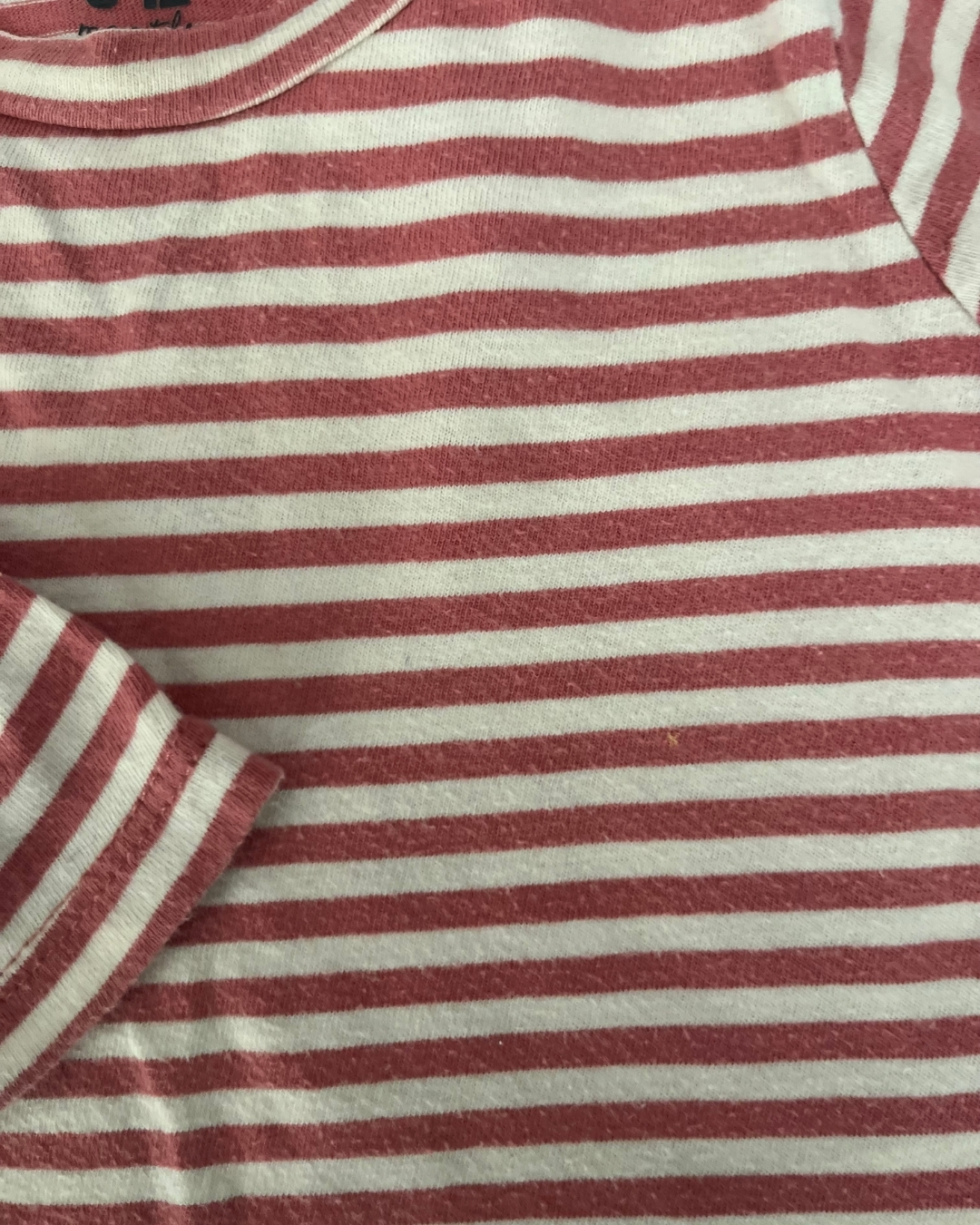 Cotton On red and white striped long sleeve T-shirt 6/12M - Image 2