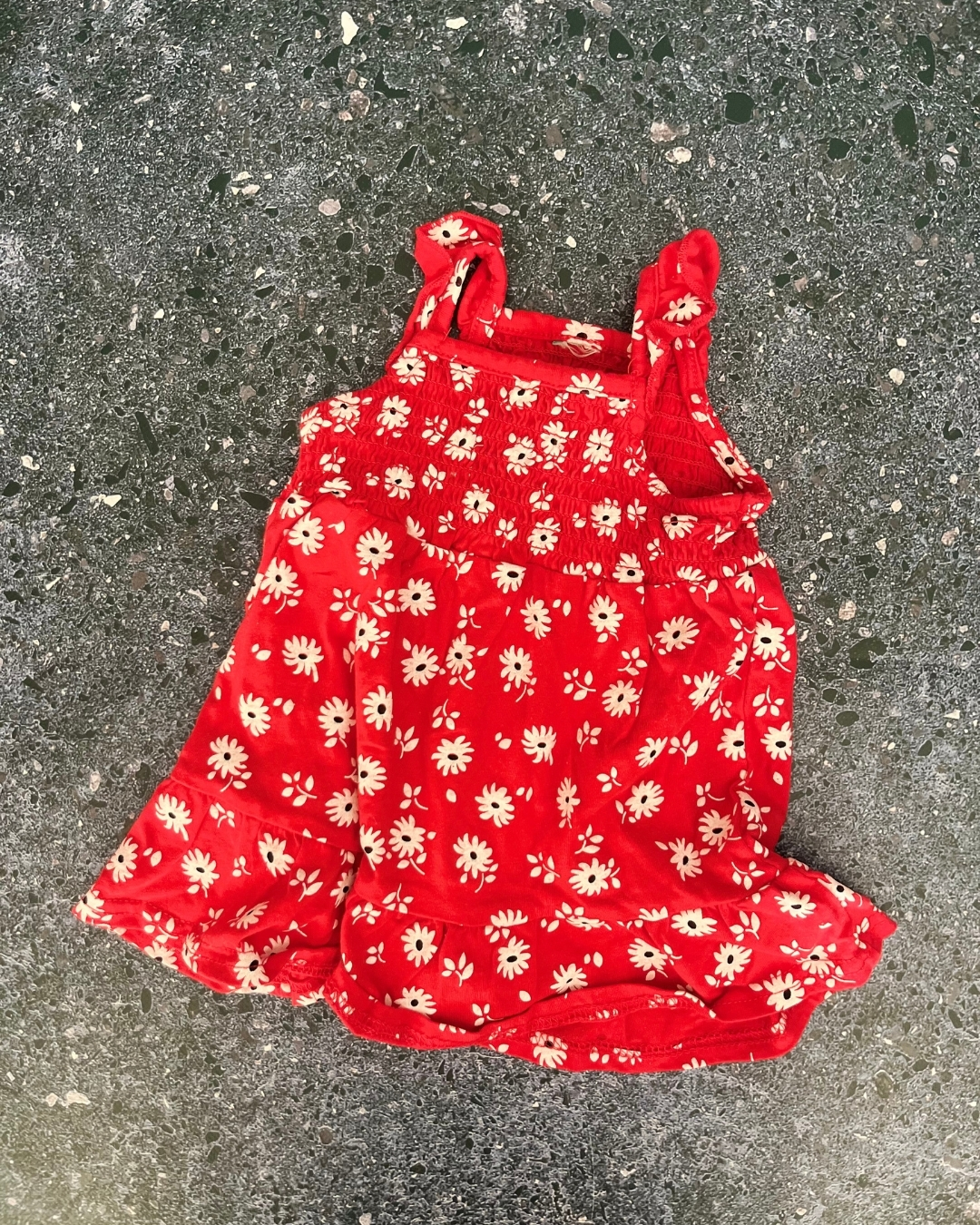 Red floral dress 12/18M