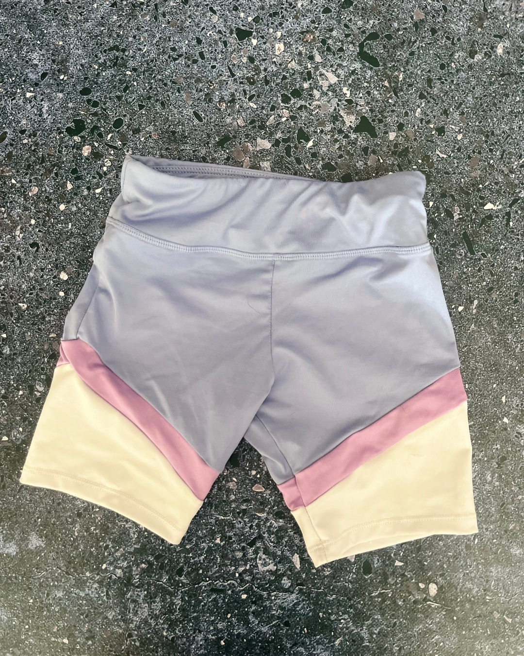 Maxed purple, grey and lilac exercise shorts 7/8Y