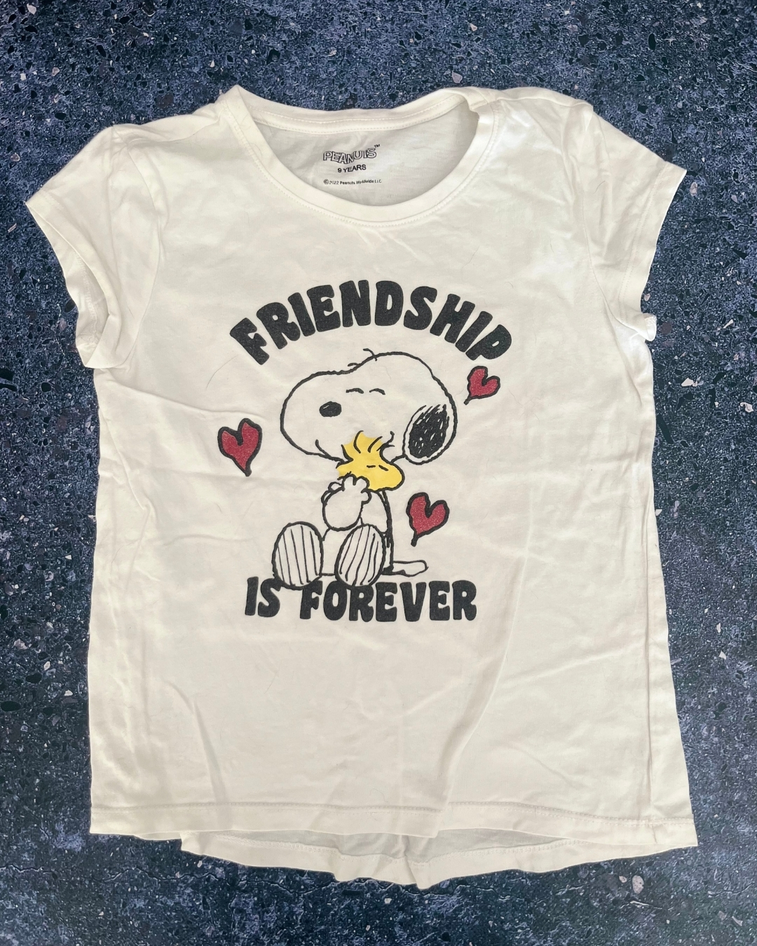 Peanuts white Forever T-shirt 9Y