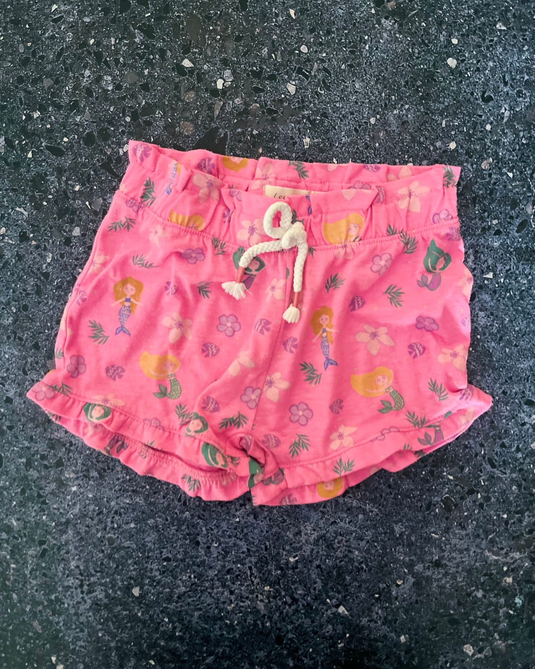 Sfera pink mermaid shorts 5/6Y
