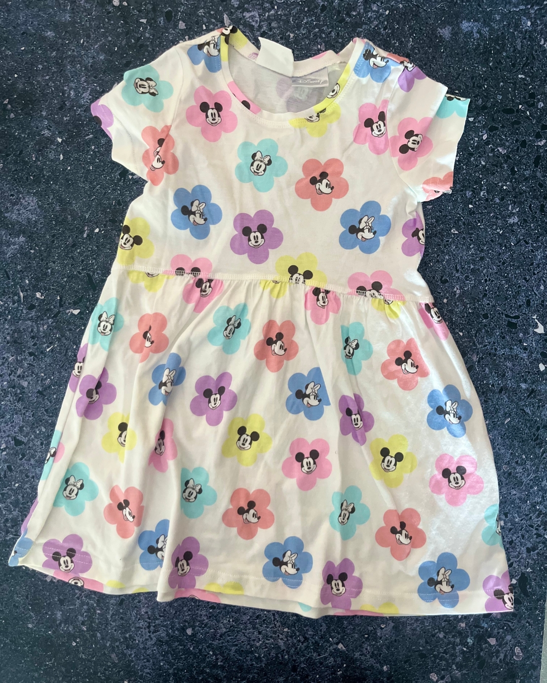 Cotton On white Mickey Mouse dress 3Y