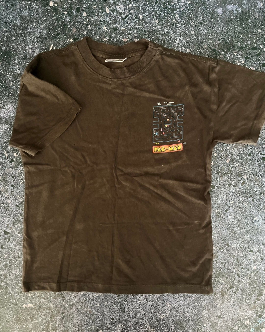 Cotton On brown Pacman T-shirt 4Y