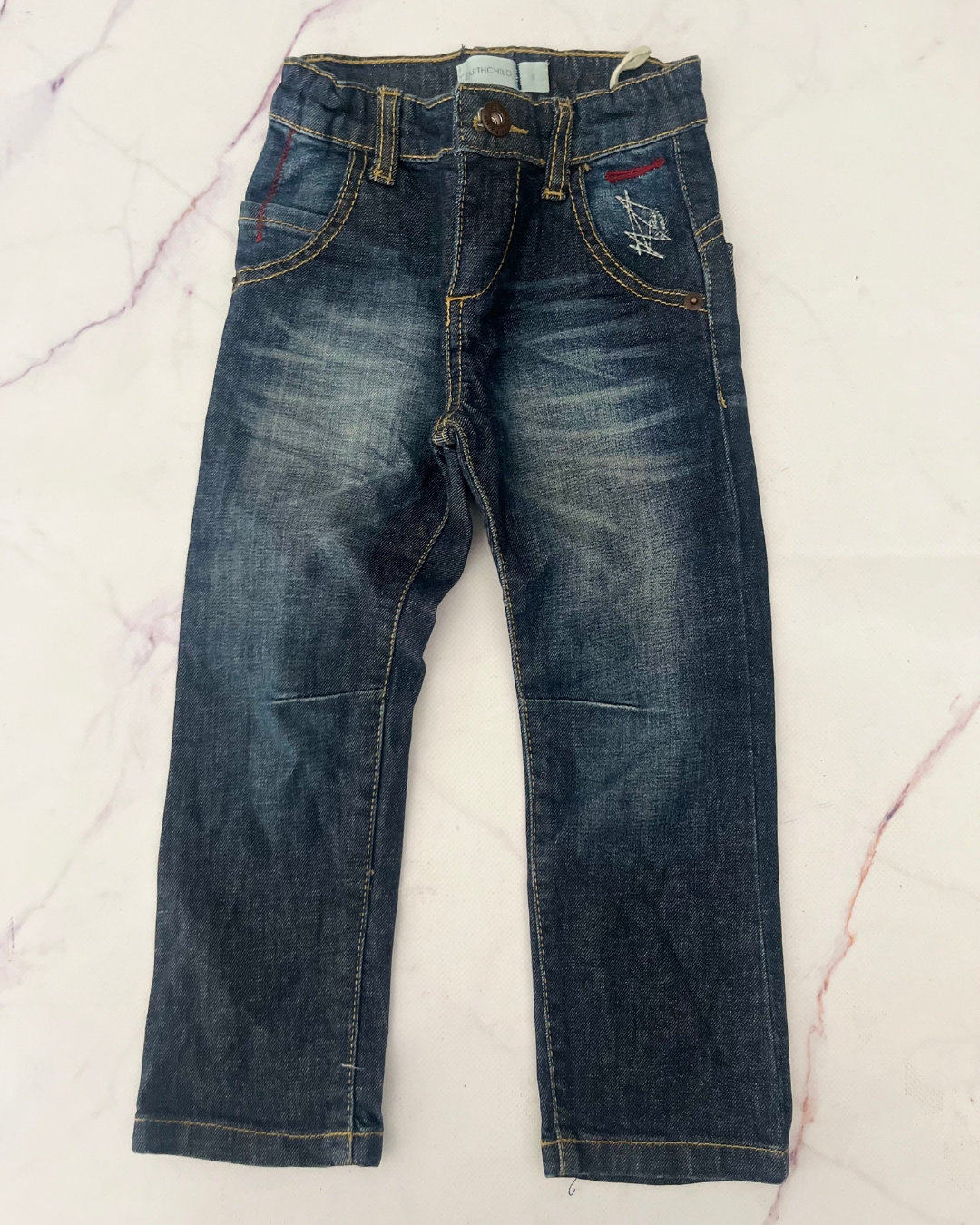 Earth Child dark blue denims 3Y