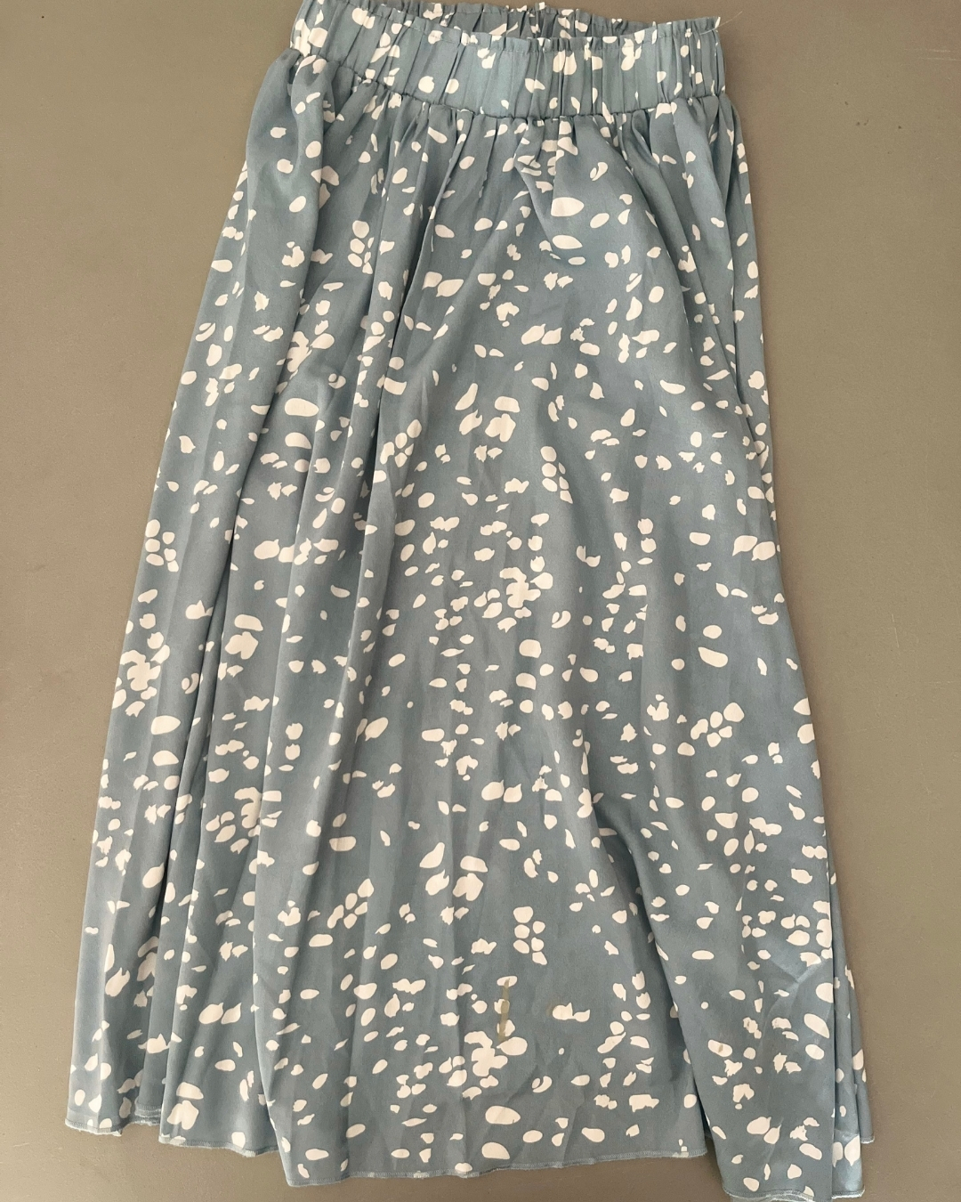 Shein blue full length spotted skirt Small