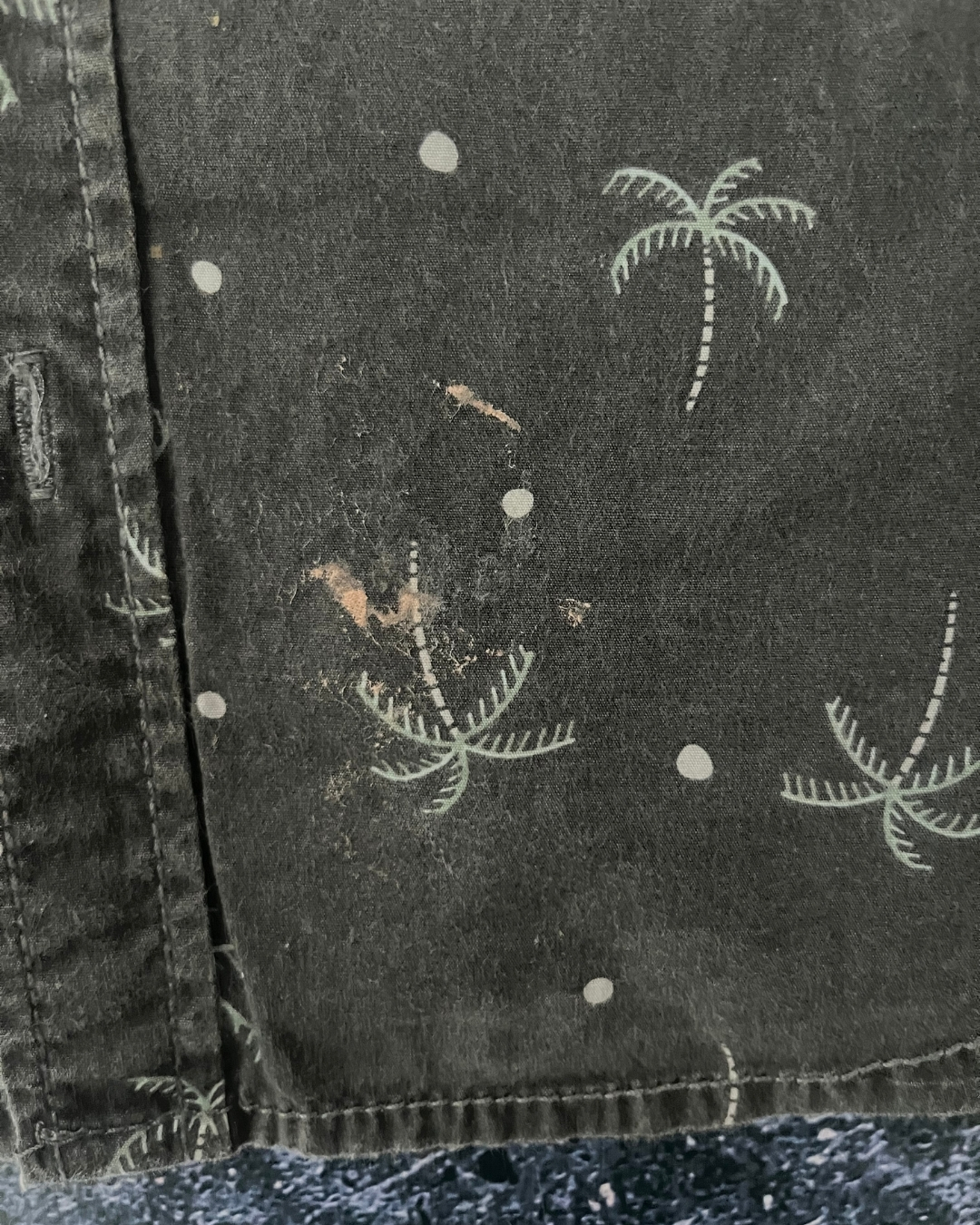 Cotton On black palms collared shirt 4Y - Image 2