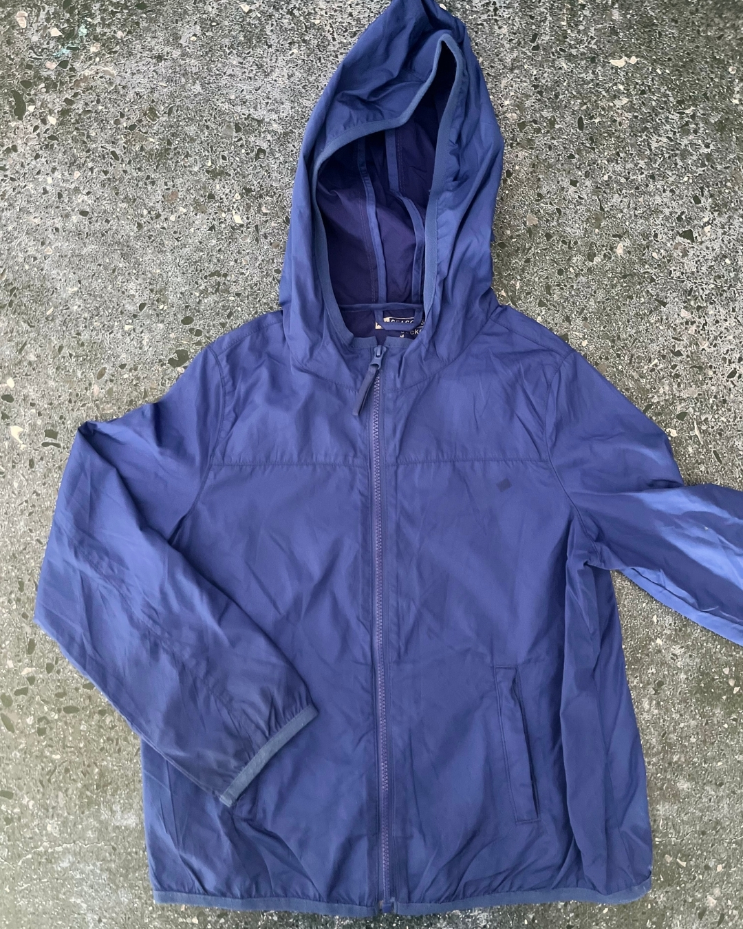 All Seasons blue rain jacket 5/6Y