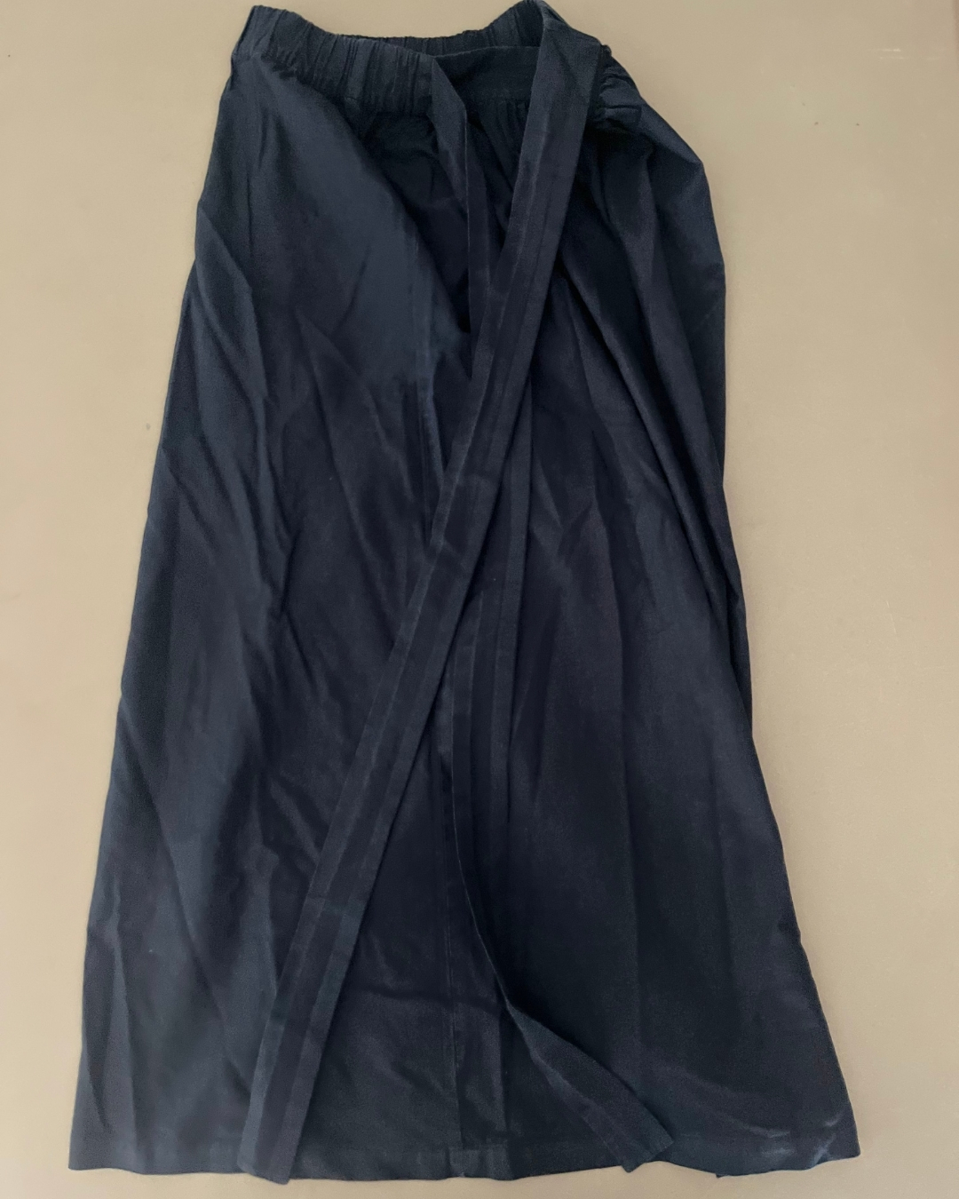 Edit navy full length skirt Size 28