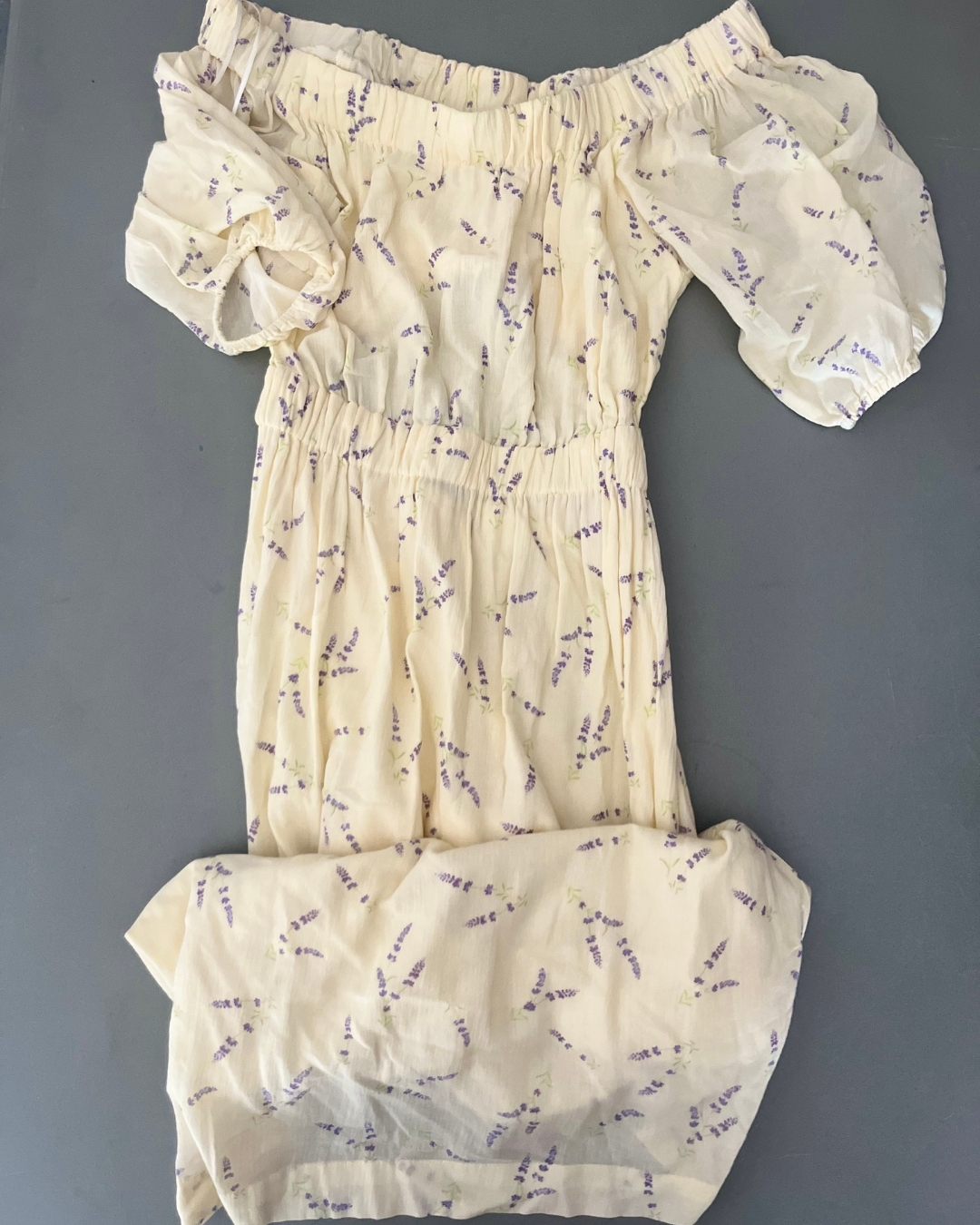 H&M yellow floral full length dress X Small