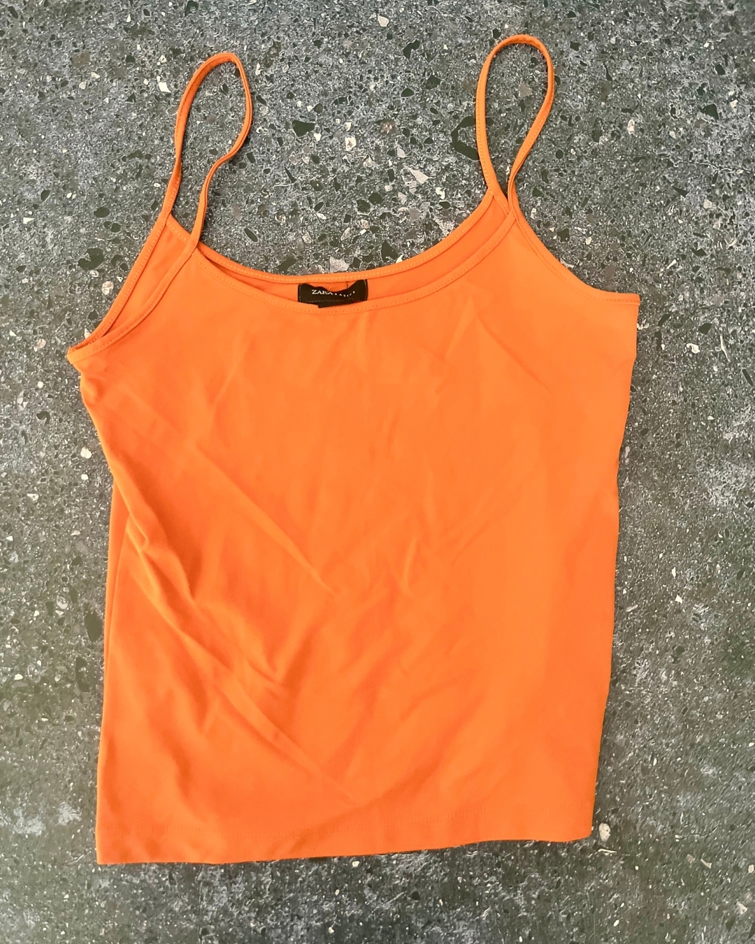 Zara orange top Medium
