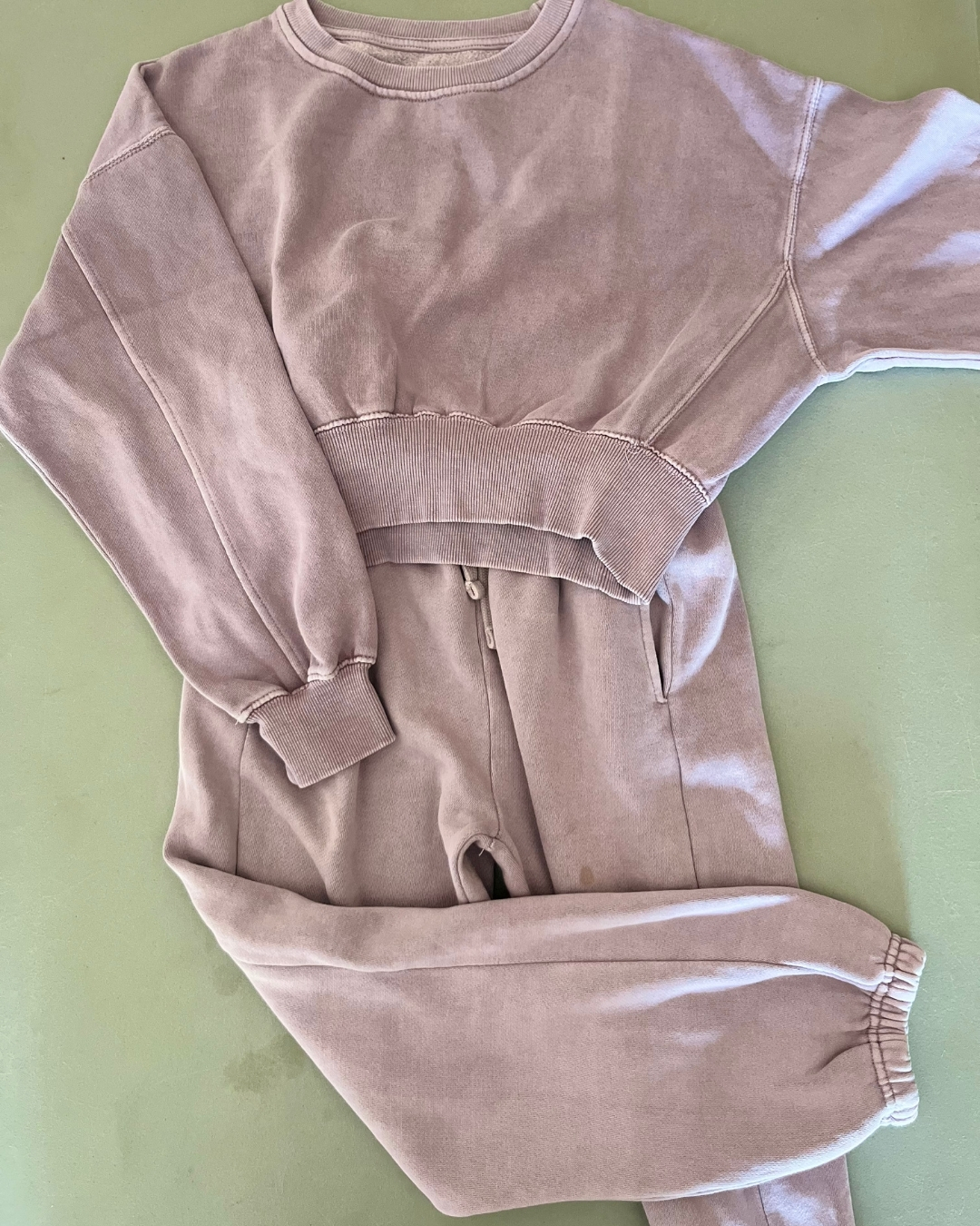 Zara purple crop top tracksuit set 11/12Y