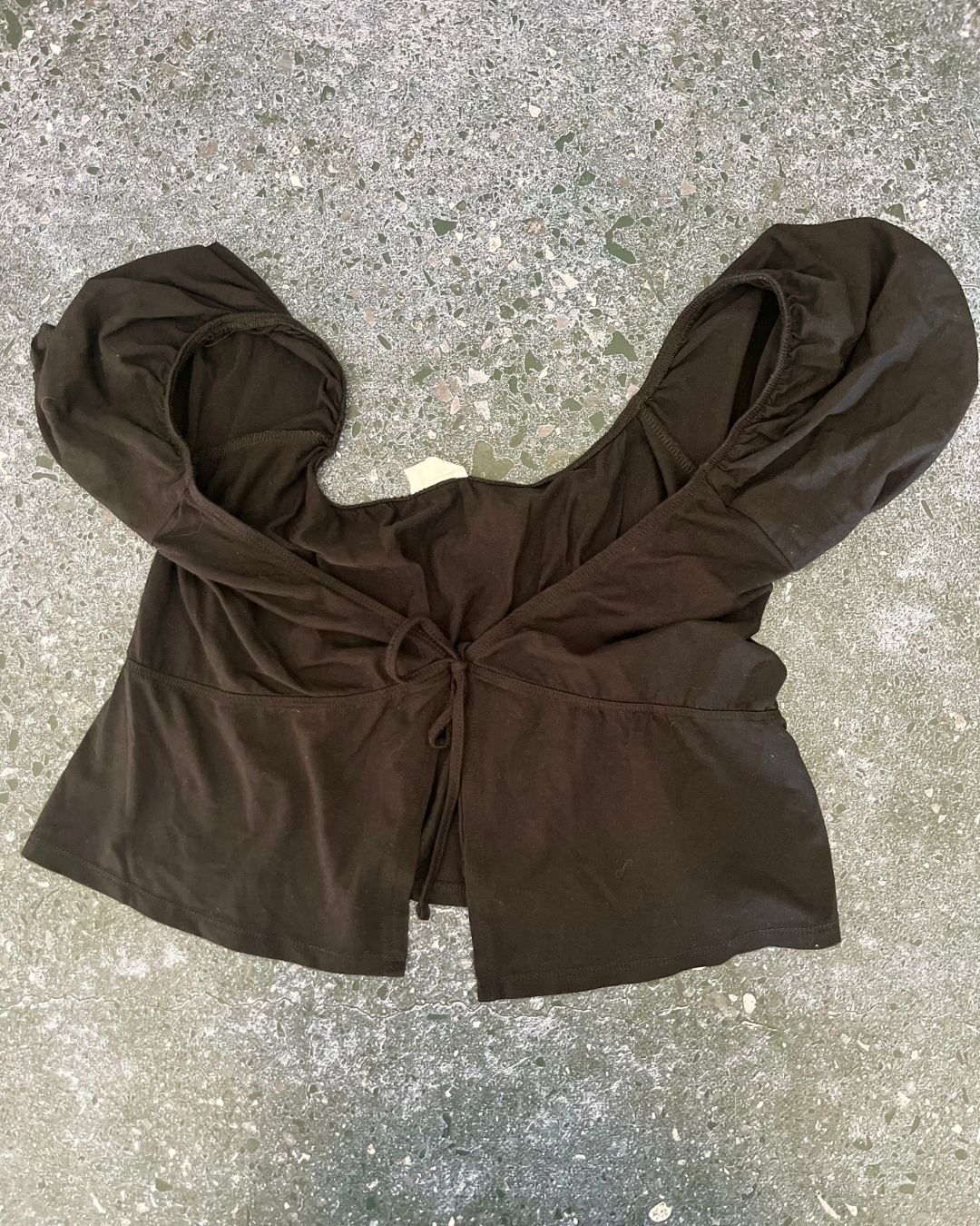 Factorie black bow T-shirt Small