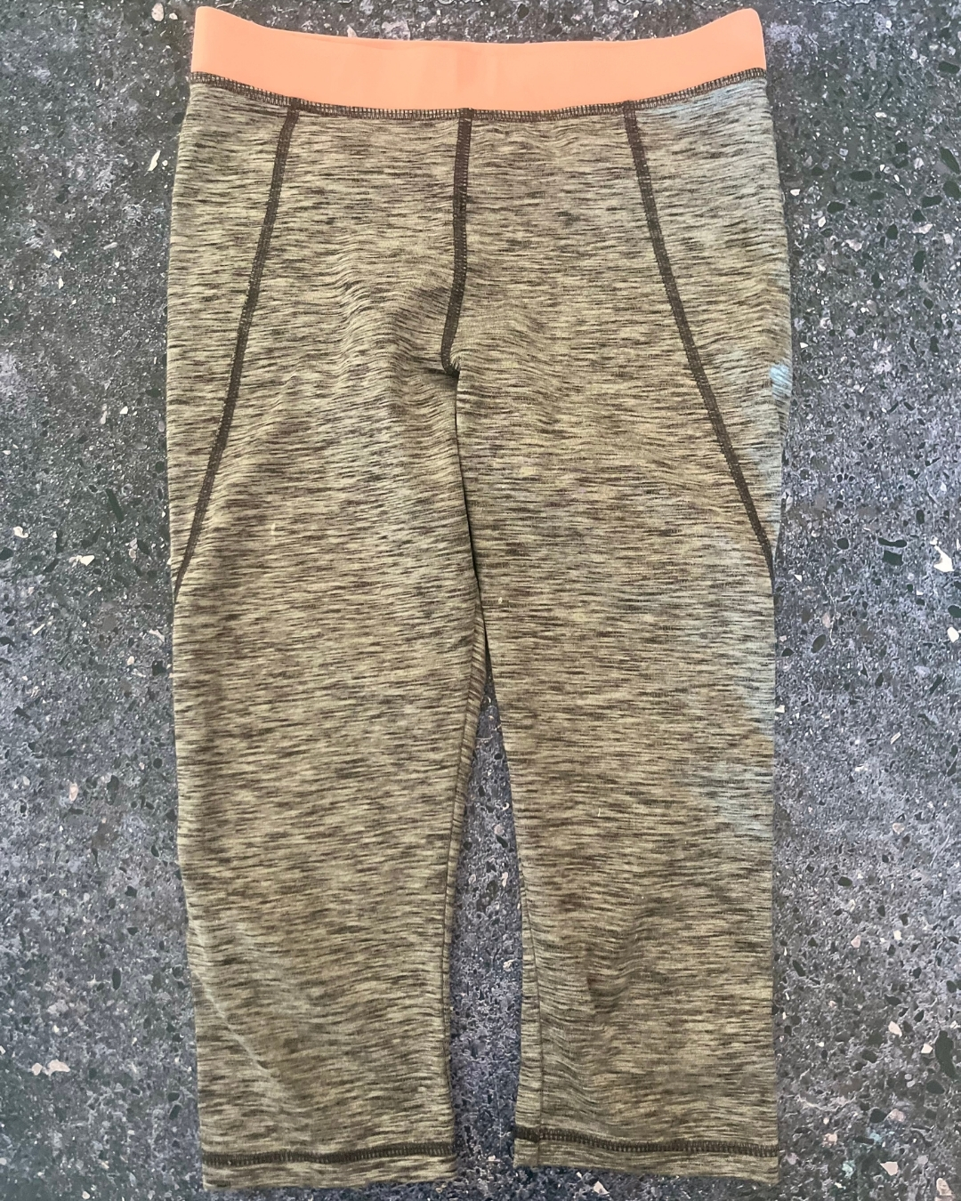 H&M black melange exercise pants 10/12Y