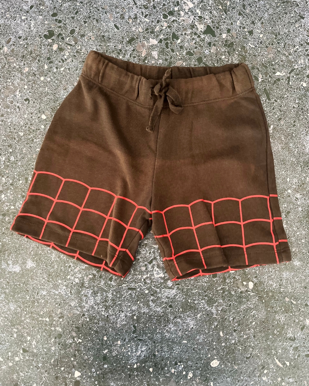 H&M brown Spiderman shorts 4/5Y