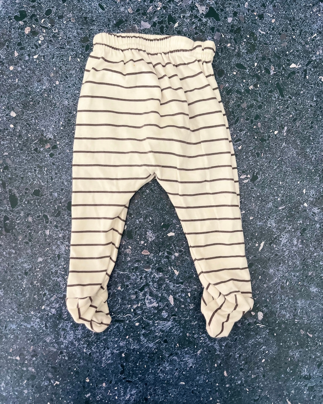 Woolworths white and black striped pants 1/3M