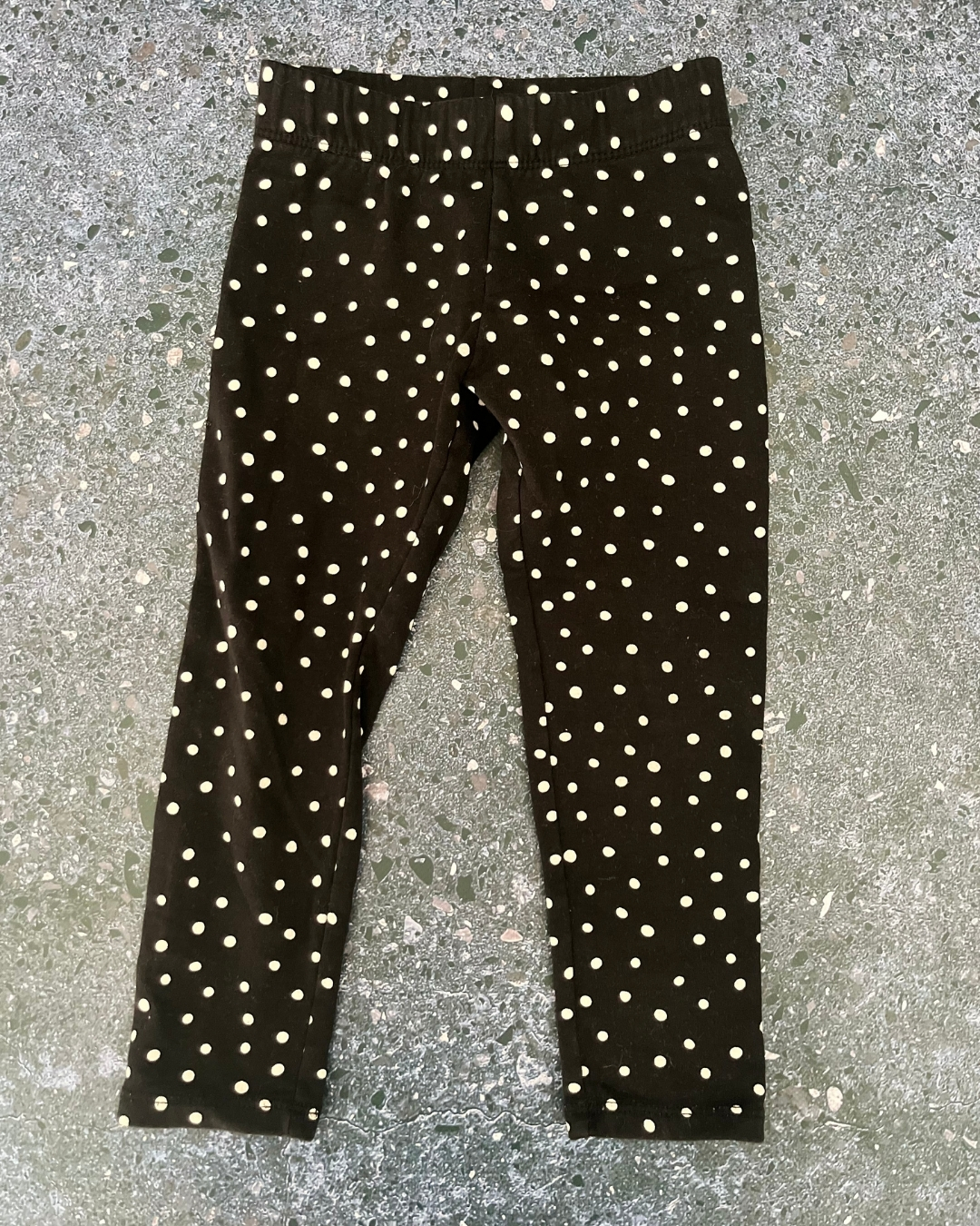 H&M black polka dot pants 2/3Y