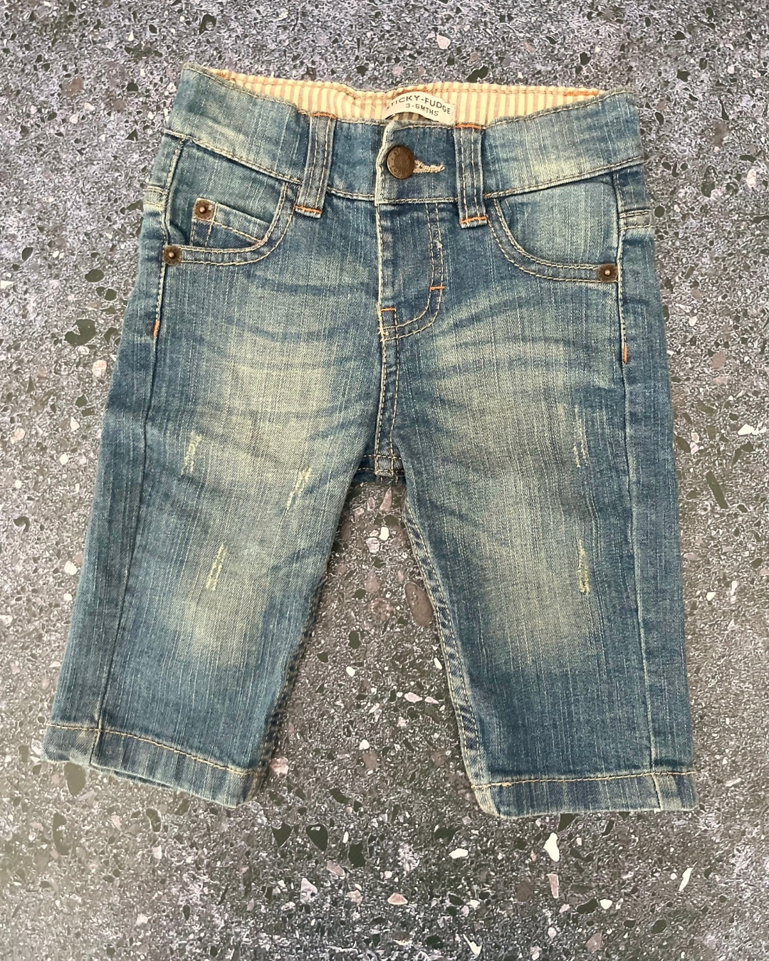 Sticky Fudge blue jeans 3/6M