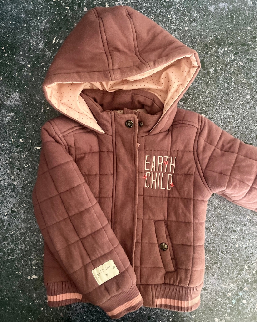 Earth Child purple hoodie 6/7Y