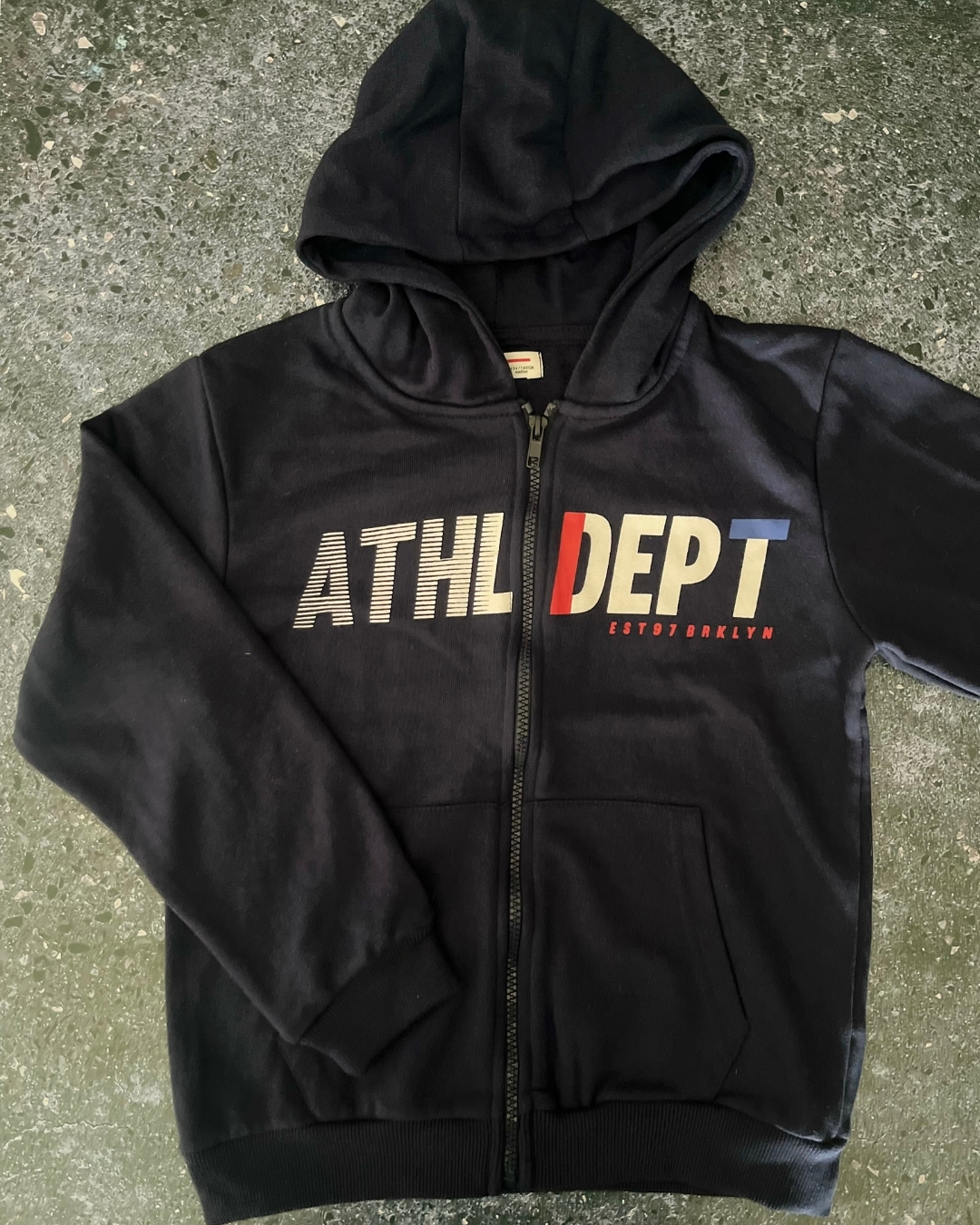 Minoti navy Athl. Dept. hoodie 9/10Y