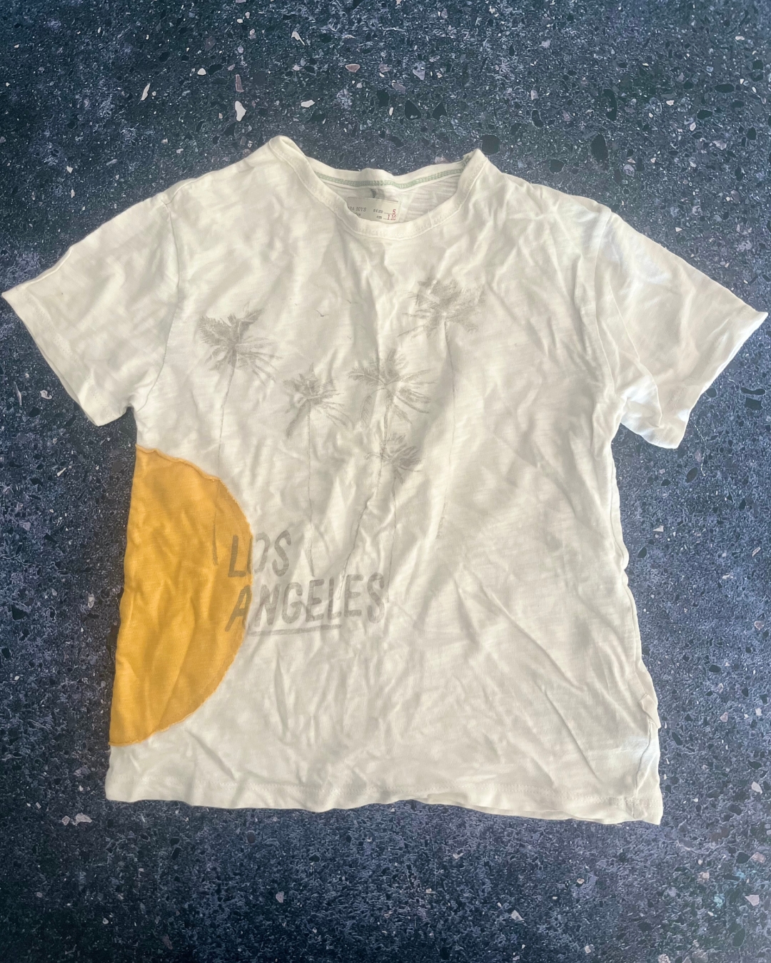 Zara white Los Angeles T-shirt 5Y