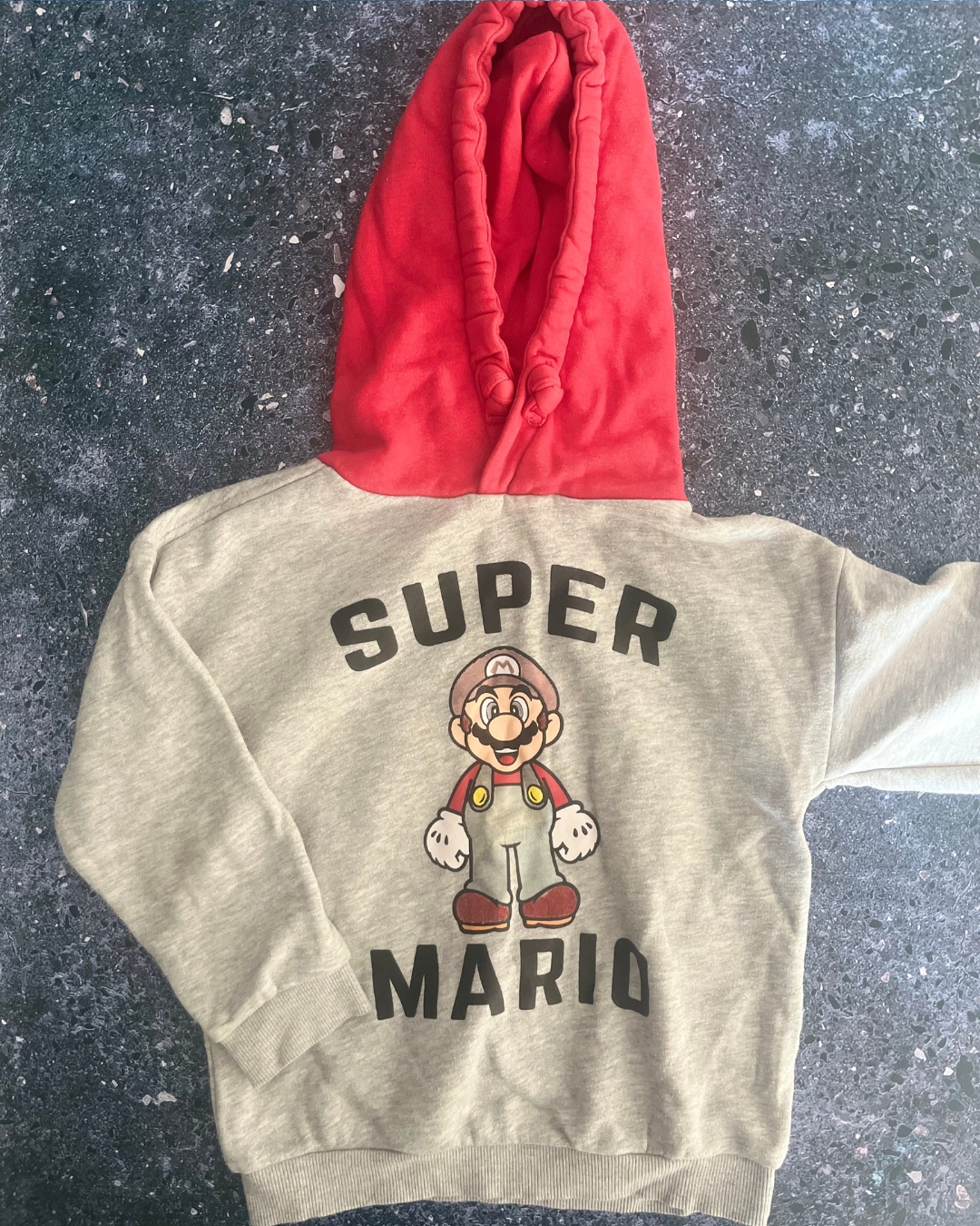 Zara grey Super Mario hoodie 6Y