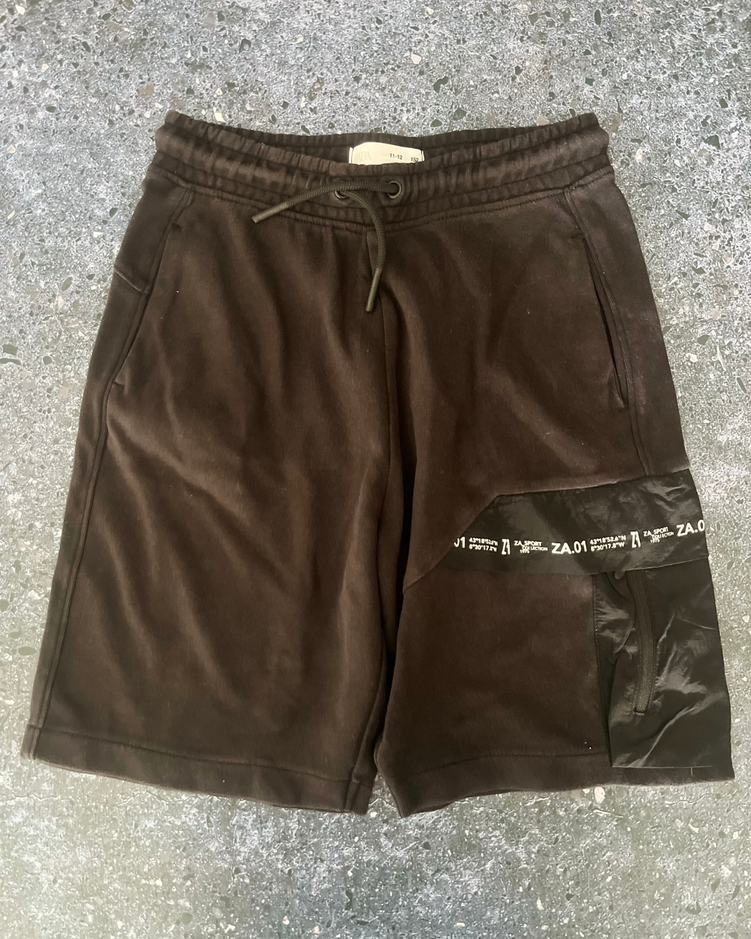 Zara black coordinates shorts 11/12Y