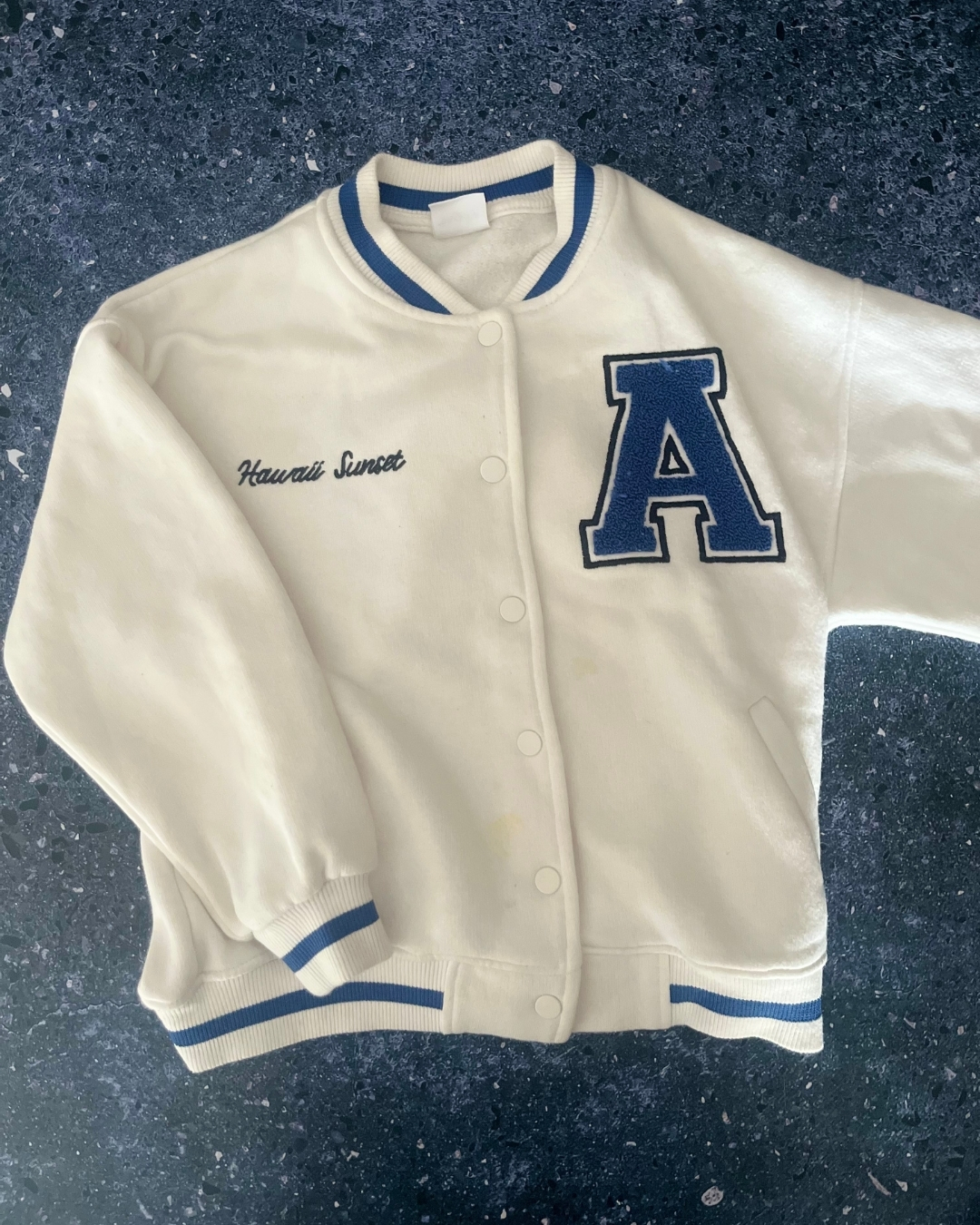 Zara white Hawaii Sunset cardigan 8/9Y