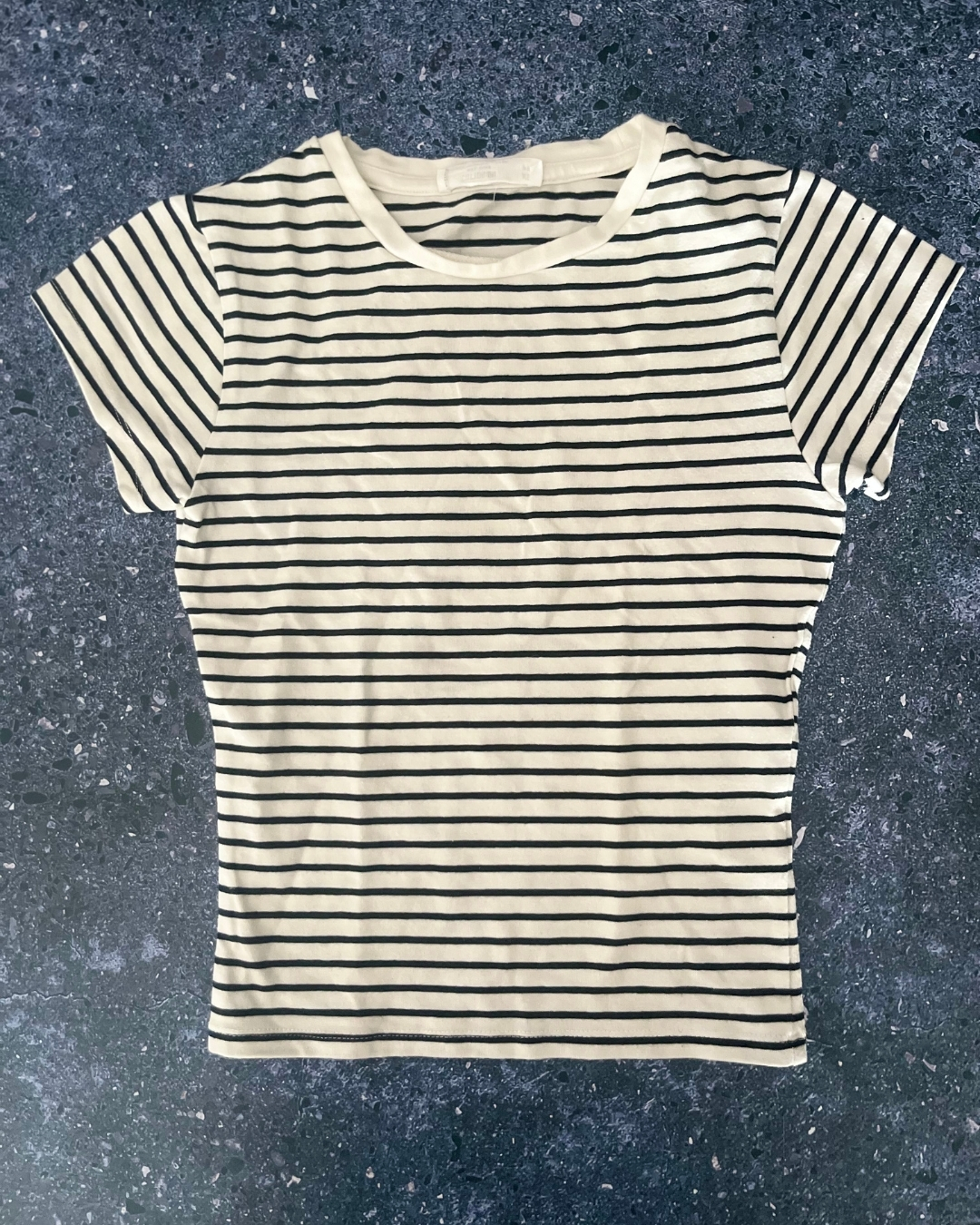 Cotton On black and white striped T-shirt X Small (11/13Y)