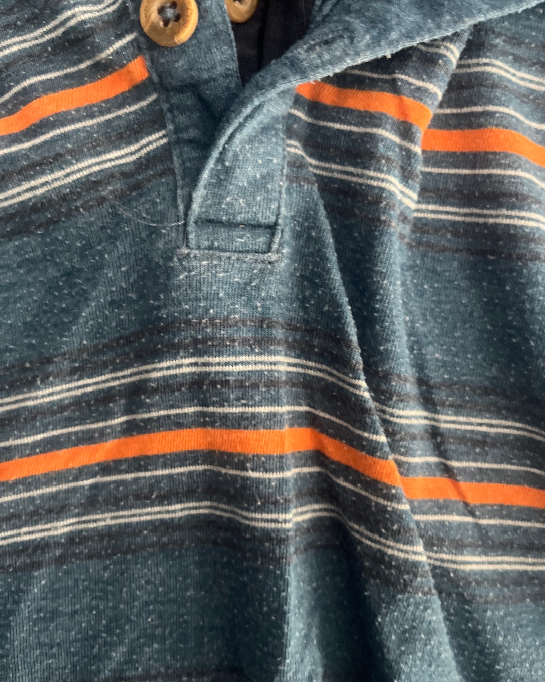 RJR John Rocha blue and orange striped golfer 4/5Y - Image 2