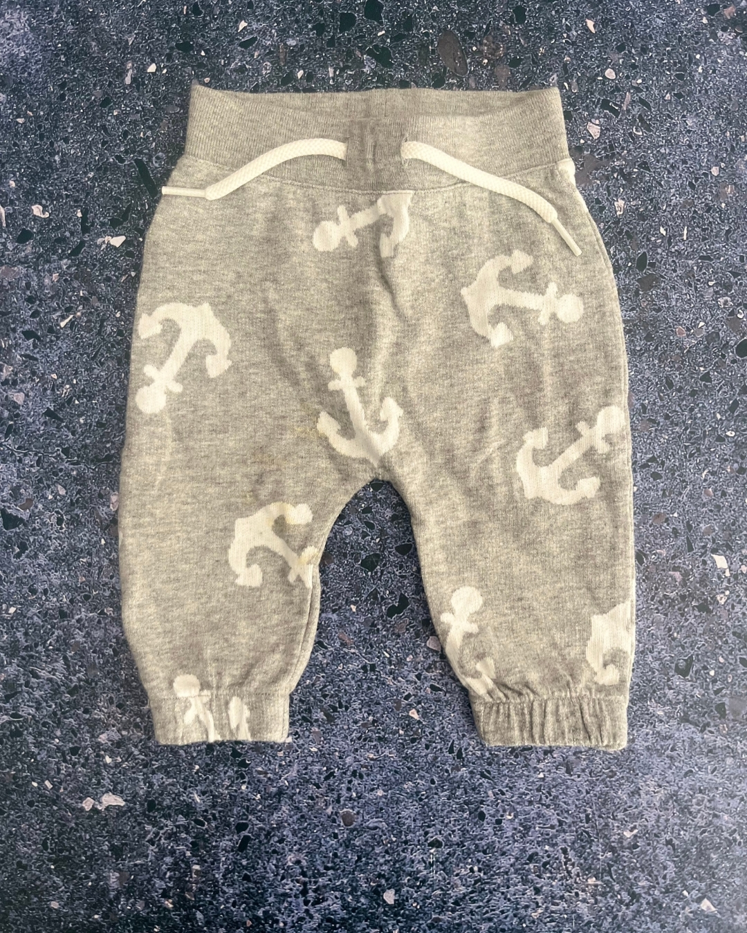 Country Road grey anchor pants 0/3M
