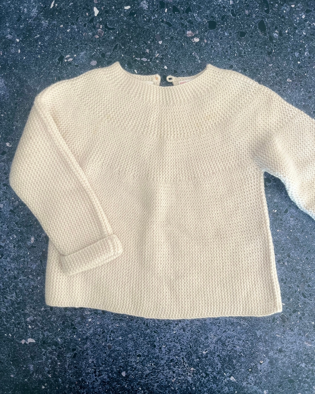 Zara white knitted sweater 18/24M