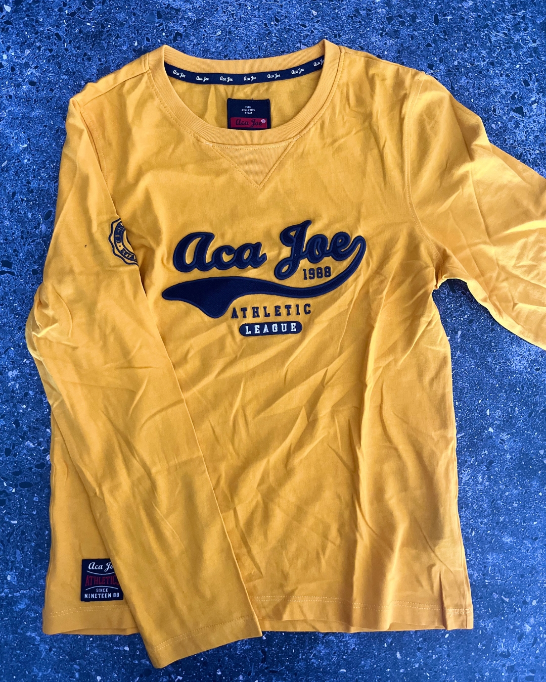 Aca Joe yellow long sleeve T-shirt 11/12Y