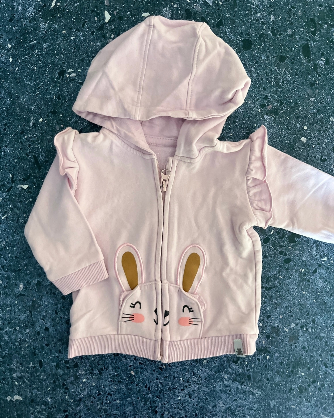 Woolworths purple bunny hoodie 1/3M