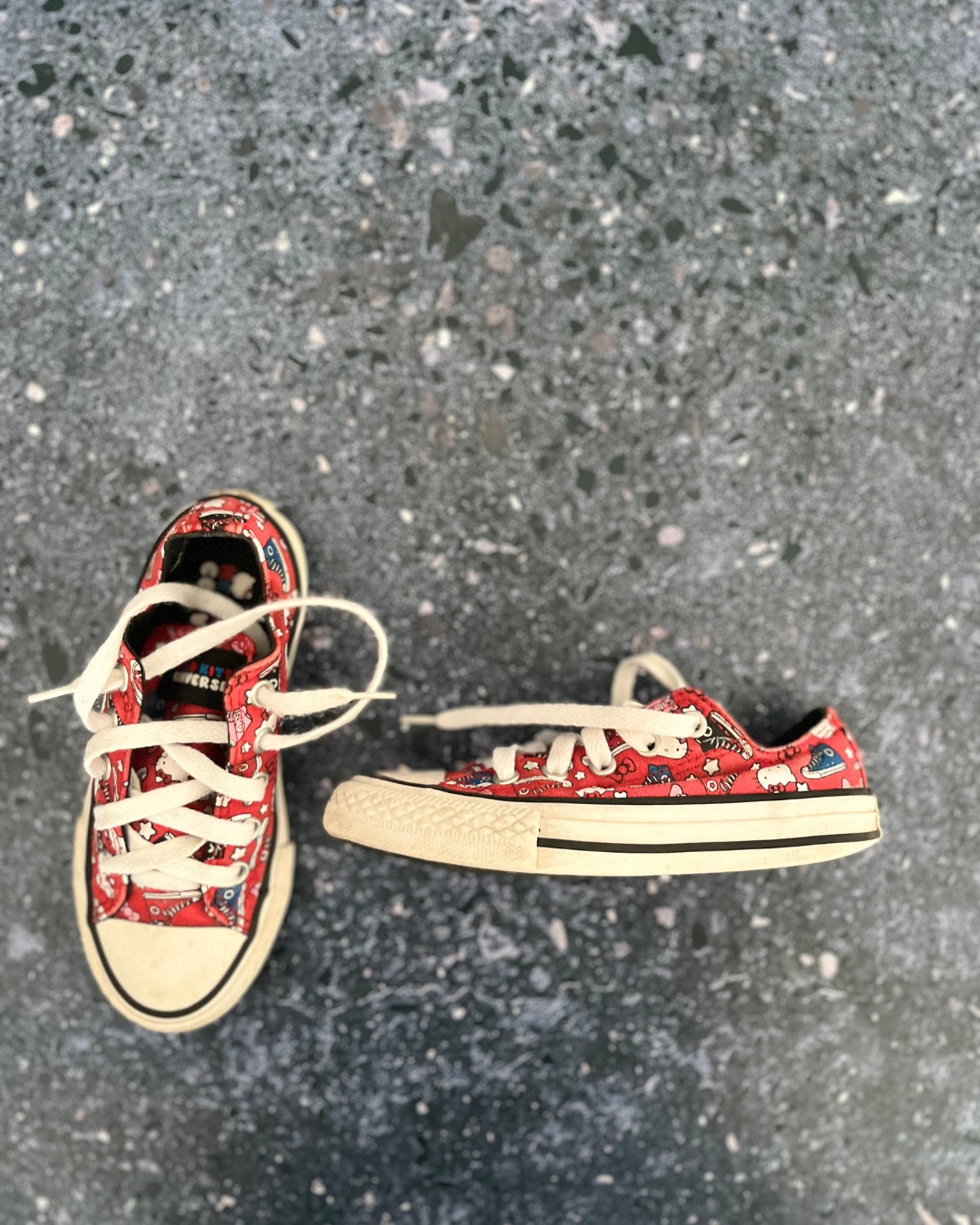 Converse red Hello Kitty shoes Size 10.5