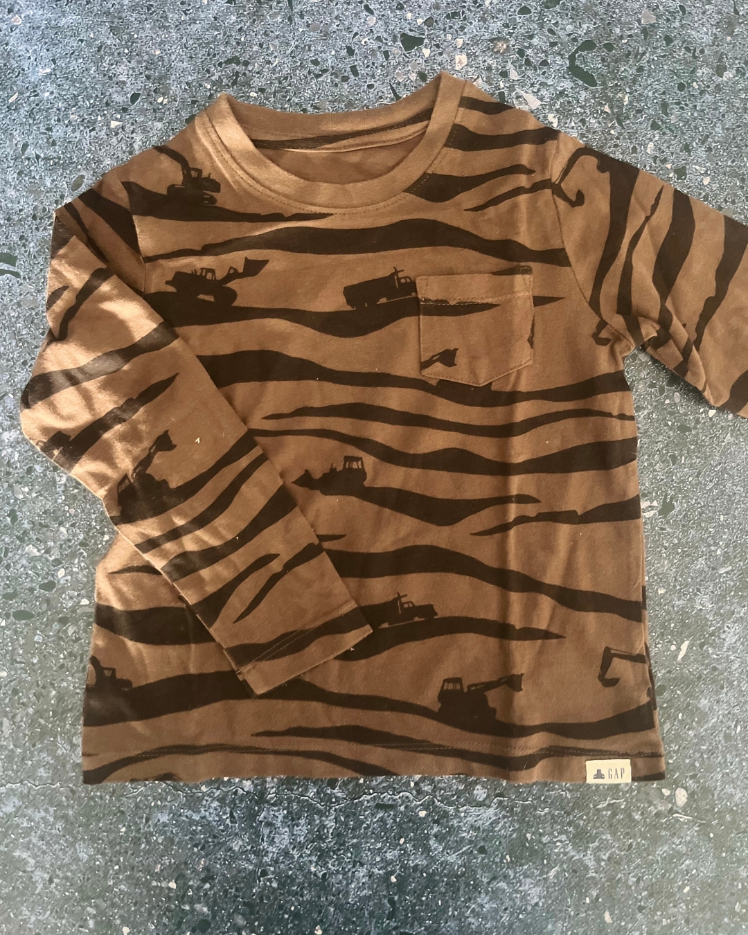 Gap brown digger long sleeve top 4Y