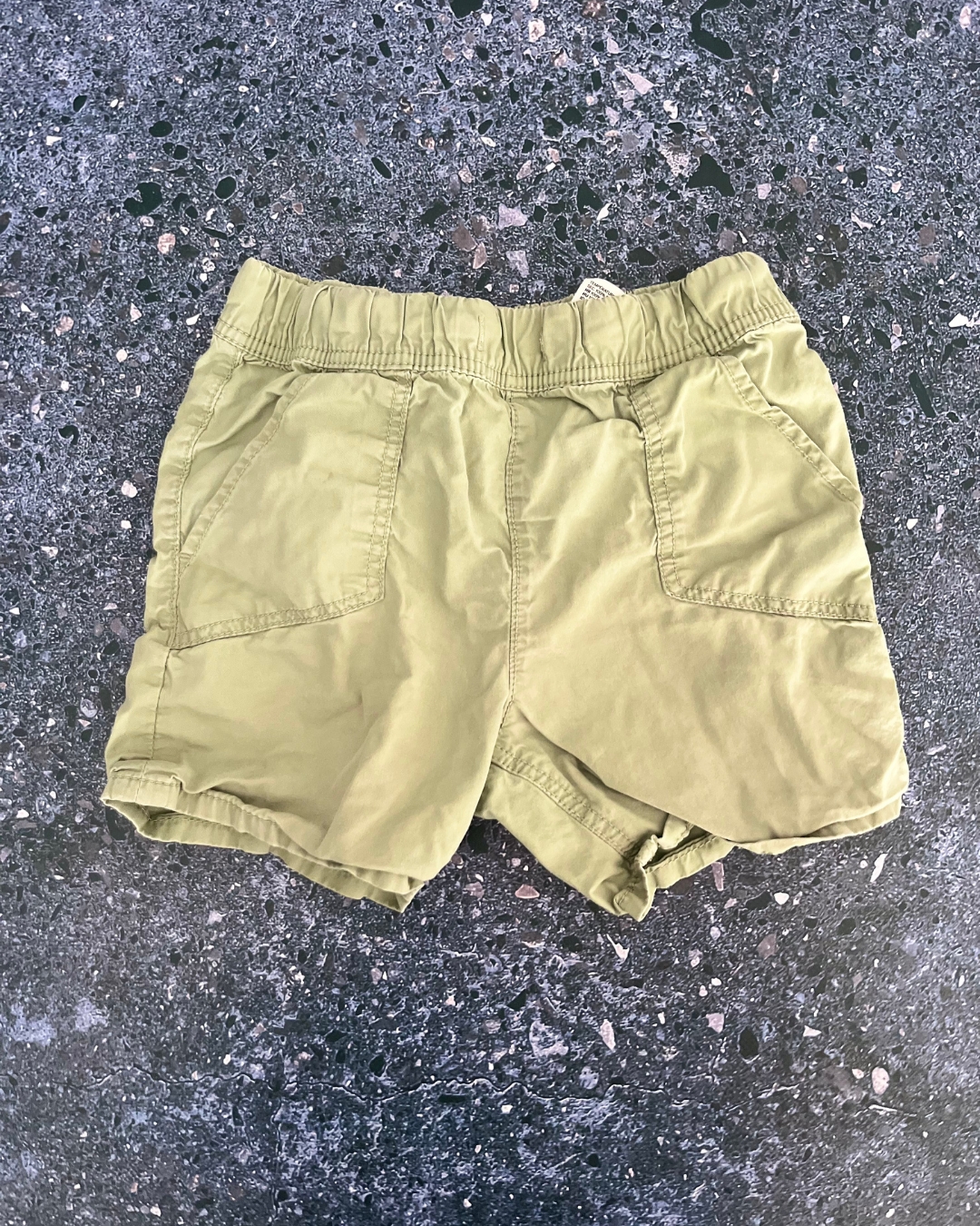H&M green shorts 18/24M