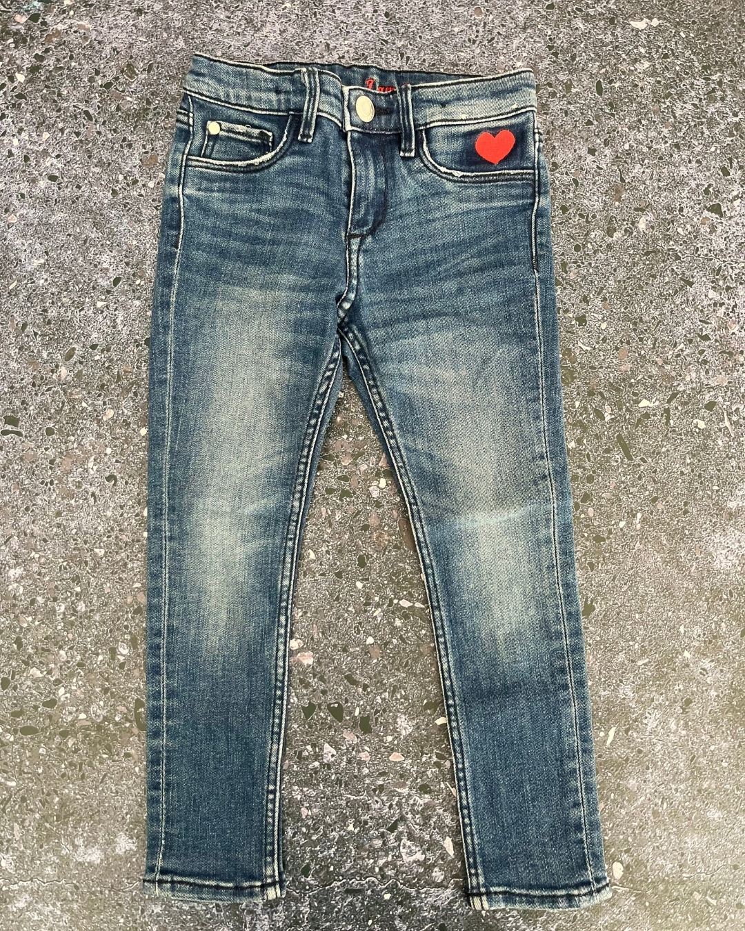 &Denim blue denim jeans 3/4Y