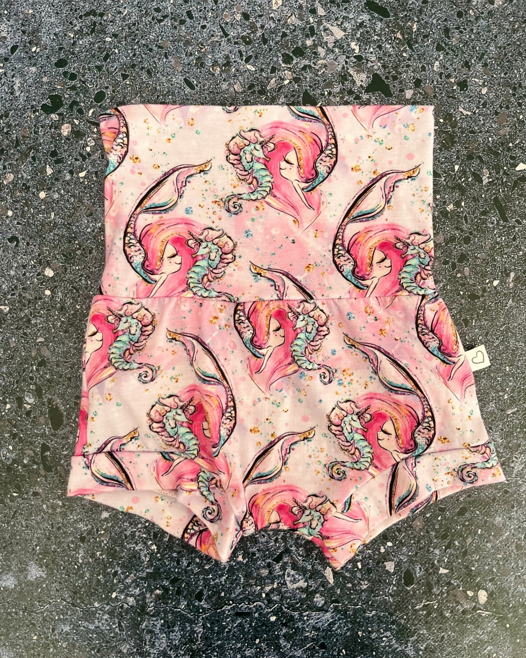 Pink mermaid shorts 18/24M