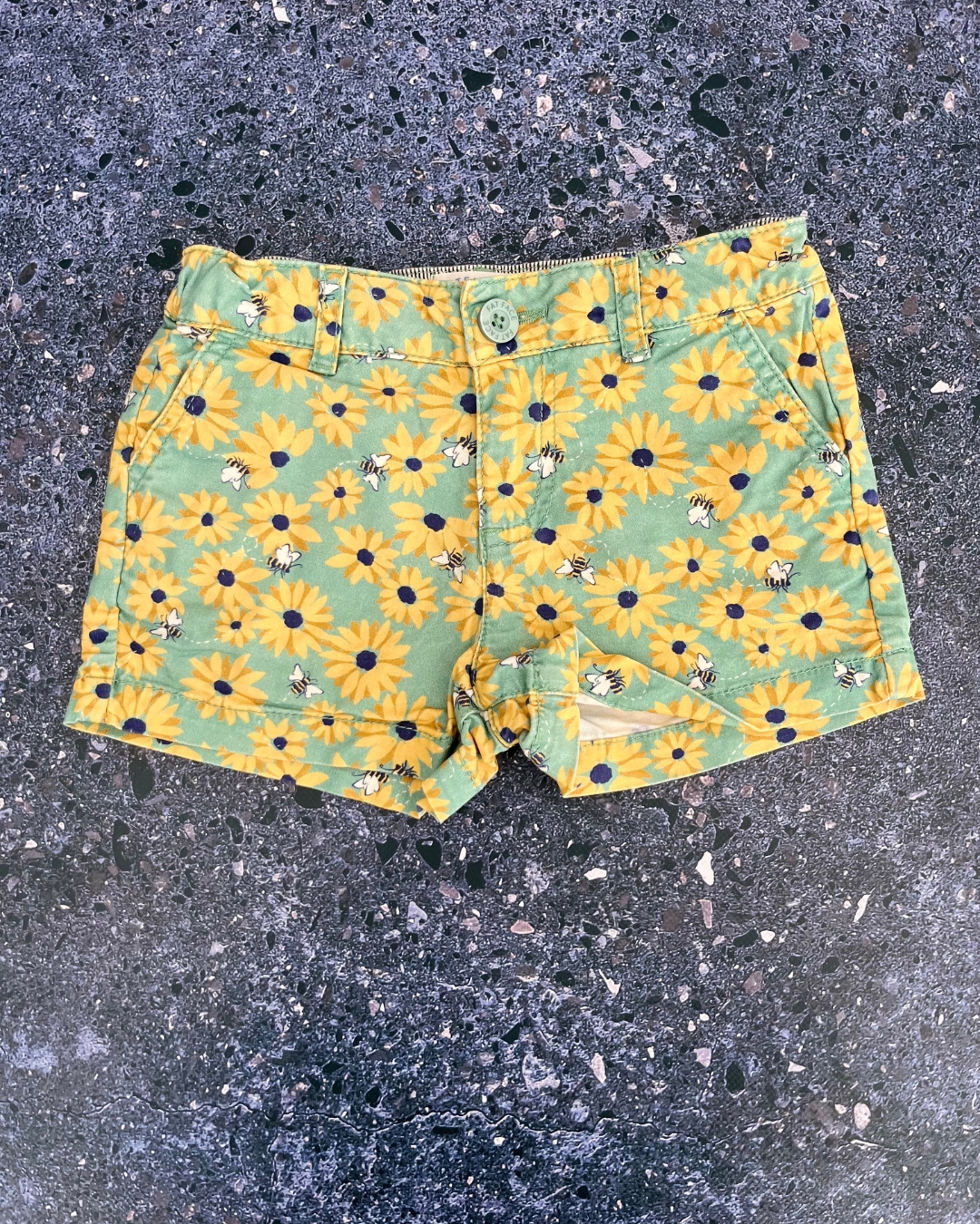 Fat Face green flowers shorts 4/5Y