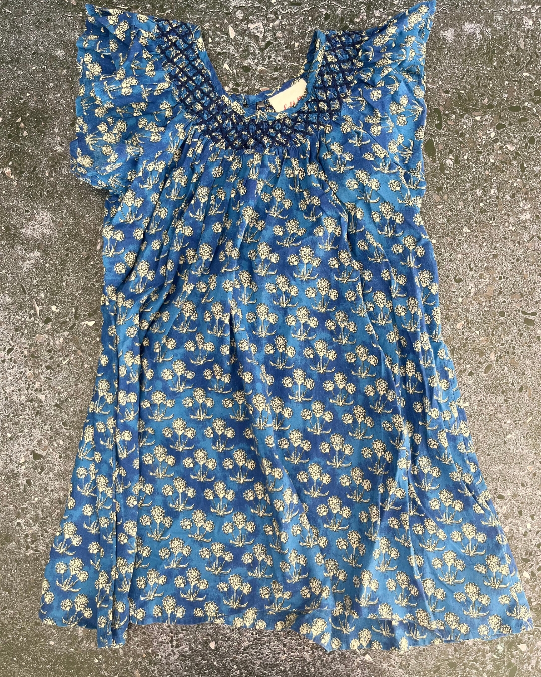 Cotton On blue floral Collette Dinnigan dress 6Y