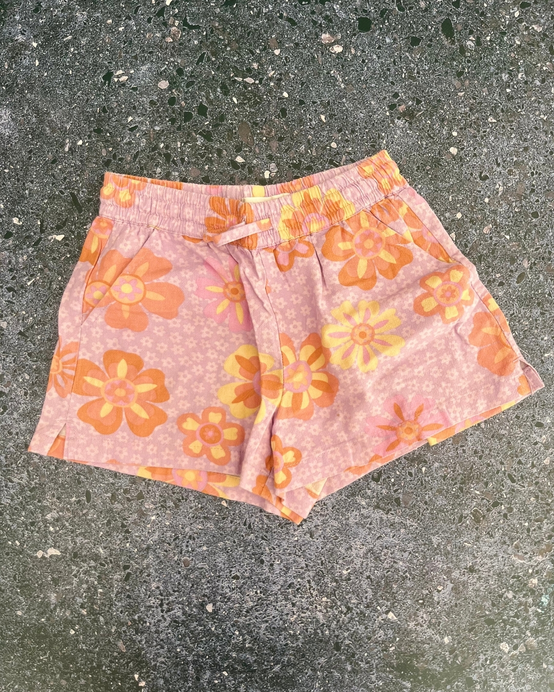 Cotton On purple floral shorts 5Y