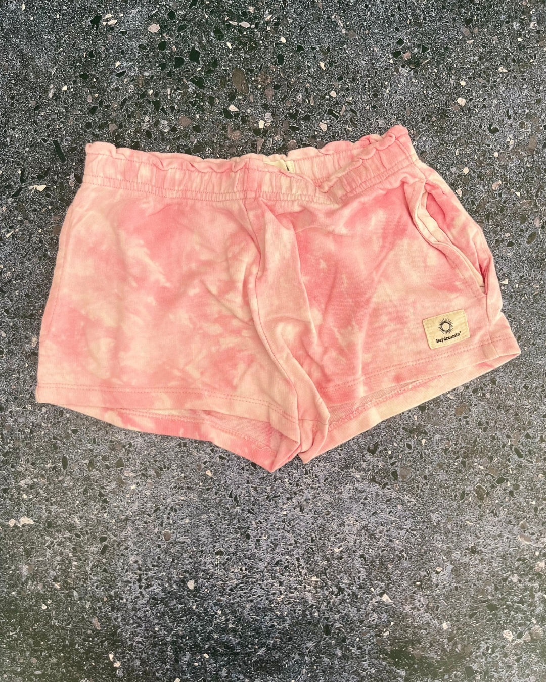 Cotton On pink tie dye shorts 5Y